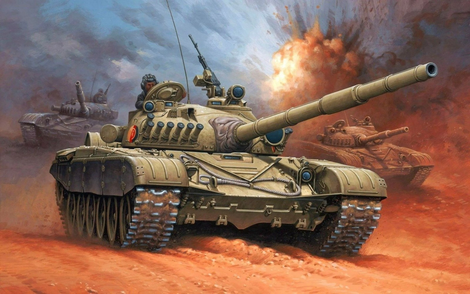 1600x1000 Army Tank Painting Service in Bengaluru, Desktop