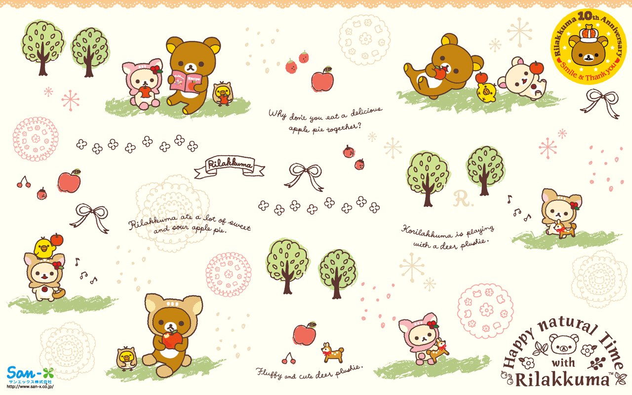 1280x800 Rilakkuma Sweets Wallpaper, Desktop