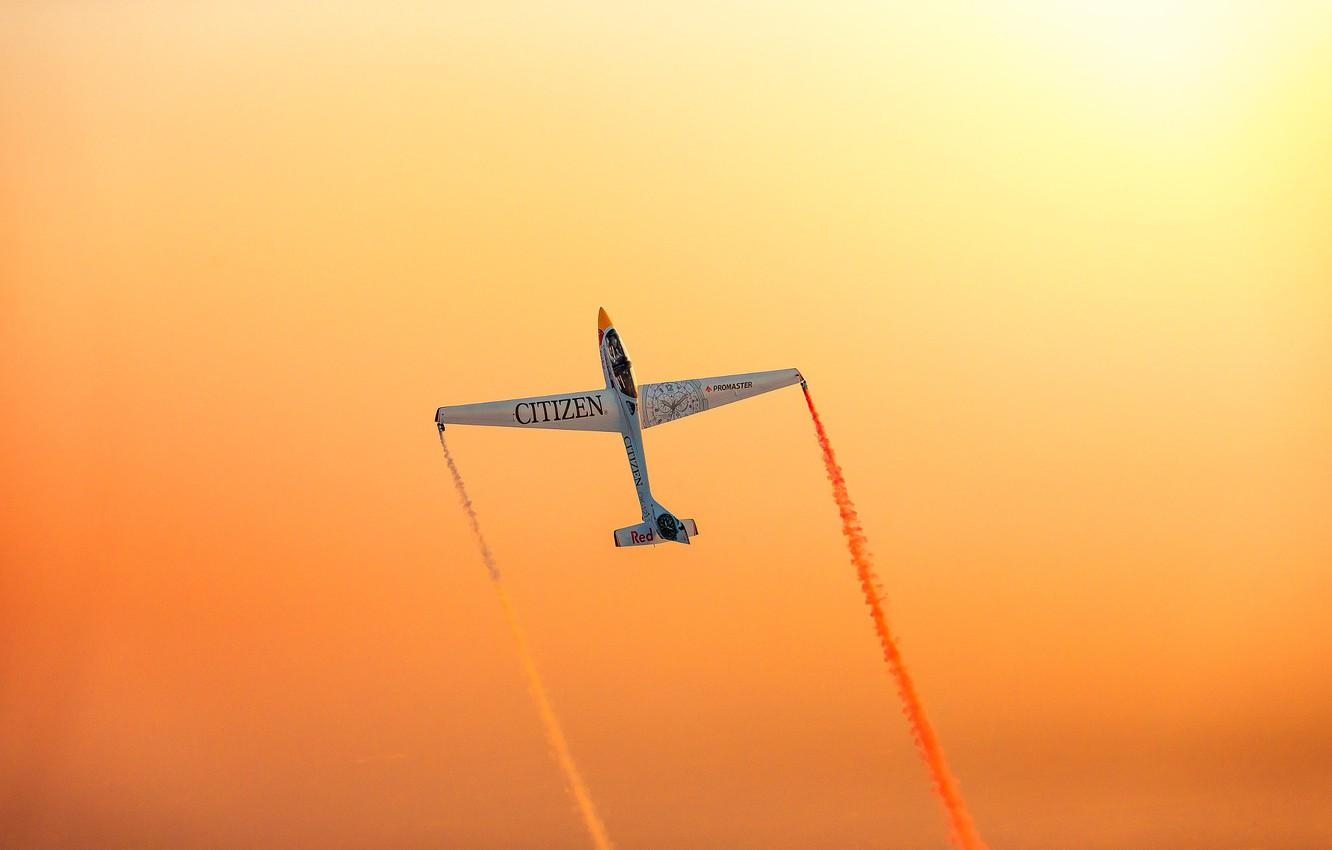 1340x850 Wallpaper sky, flying, sunset, wings, airplane, plane, aviation, Desktop