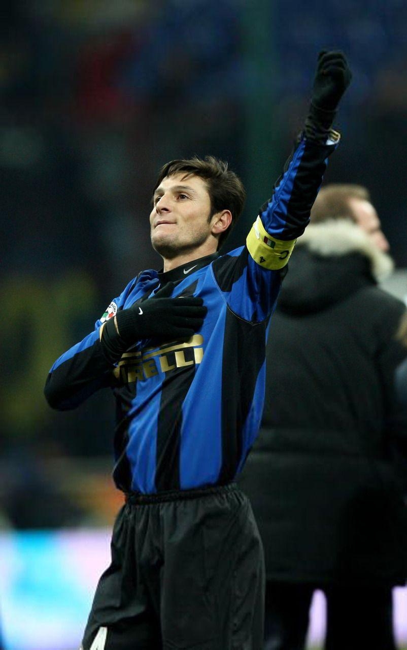 810x1280 14. Javier Zanetti. Right Back. Argentina. My All Life Football, Phone