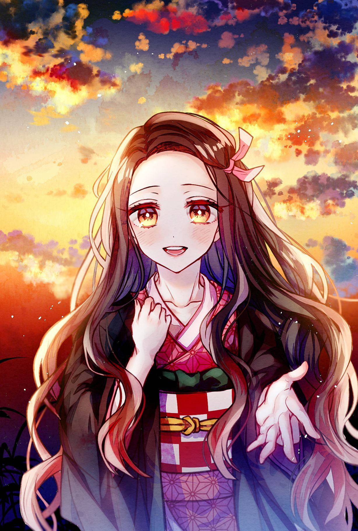 1230x1820 Nezuko Wallpaper, Phone