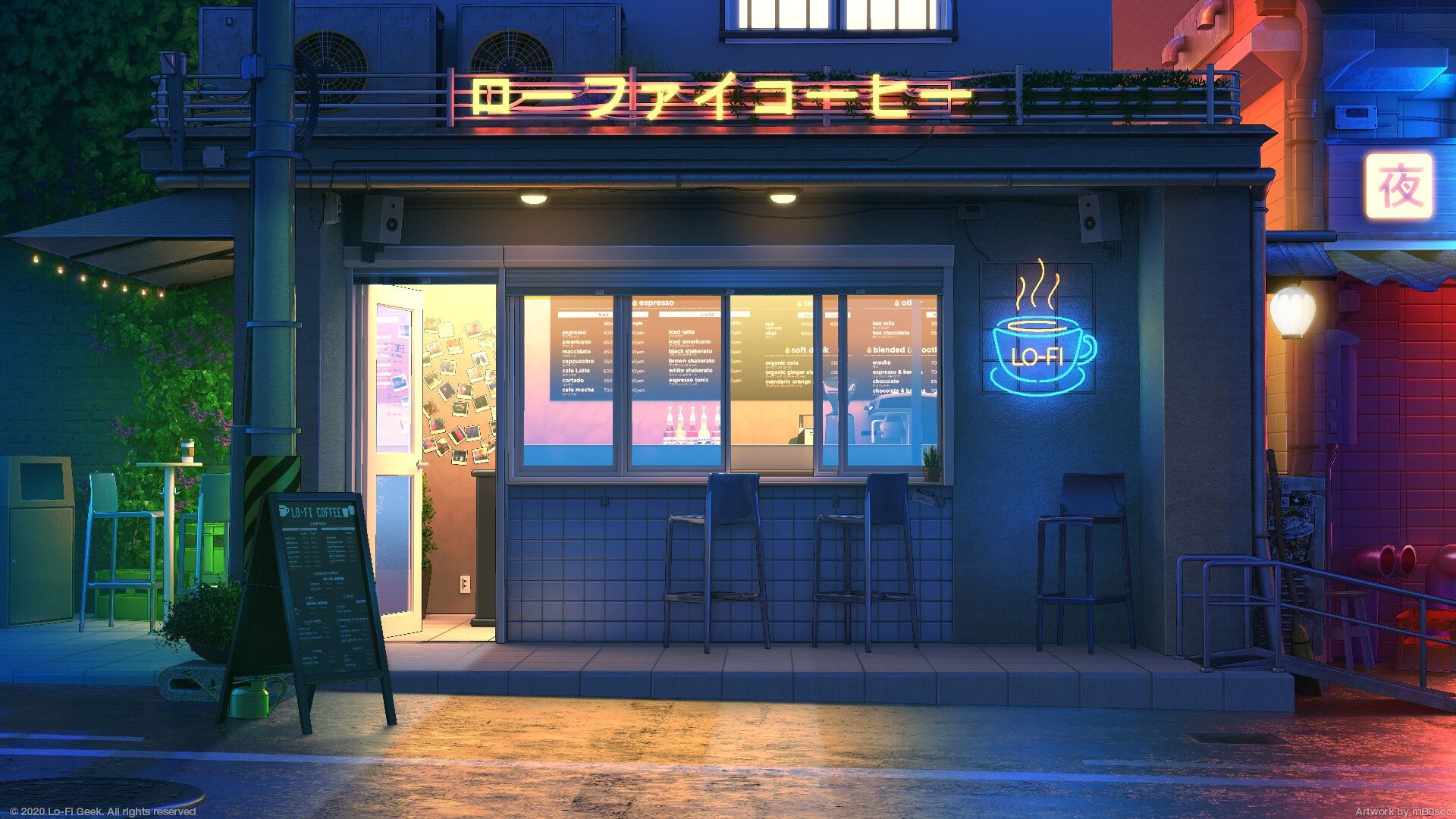 1920x1080 Lo Fi Cafe [1920 X 1080]: Wallpaper, Desktop