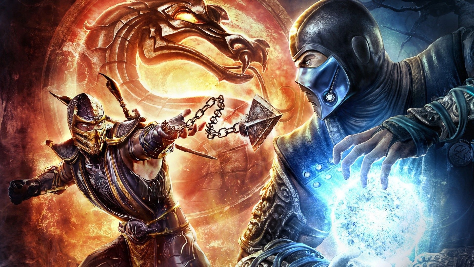 1920x1080 Mortal Kombat Scorpion vs Sub Zero Wallpaper, Desktop