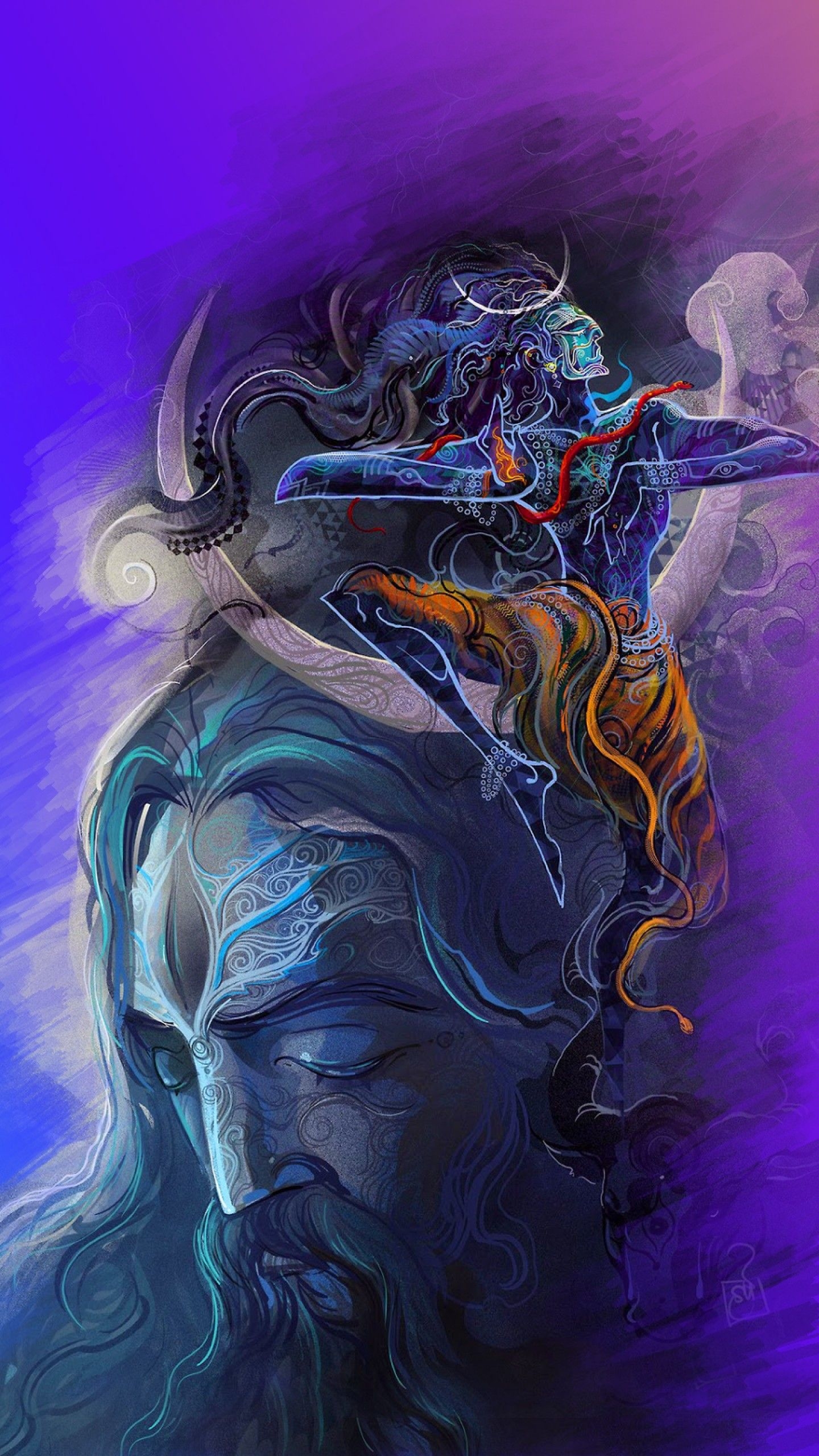 1440x2560 Lord Shiva Aghori Art HD Mobile Wallpaper HD Lord Shiva 4k Wallpaper For Mobile HD Wallpaper, Phone