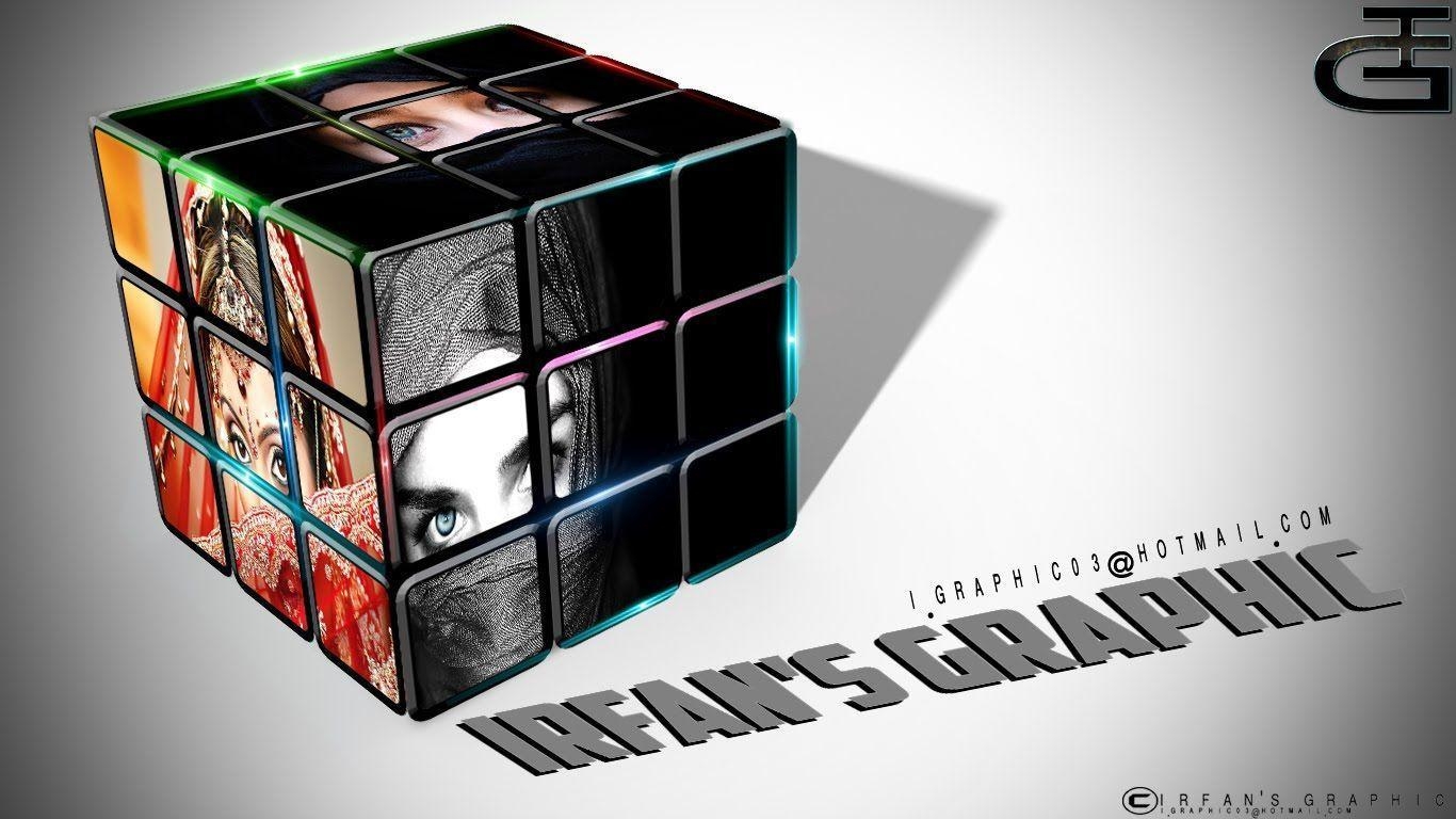 1370x770 Rubik's Cube wallpaper Photohop Work HD IRFAN's GRAPHIC, Desktop