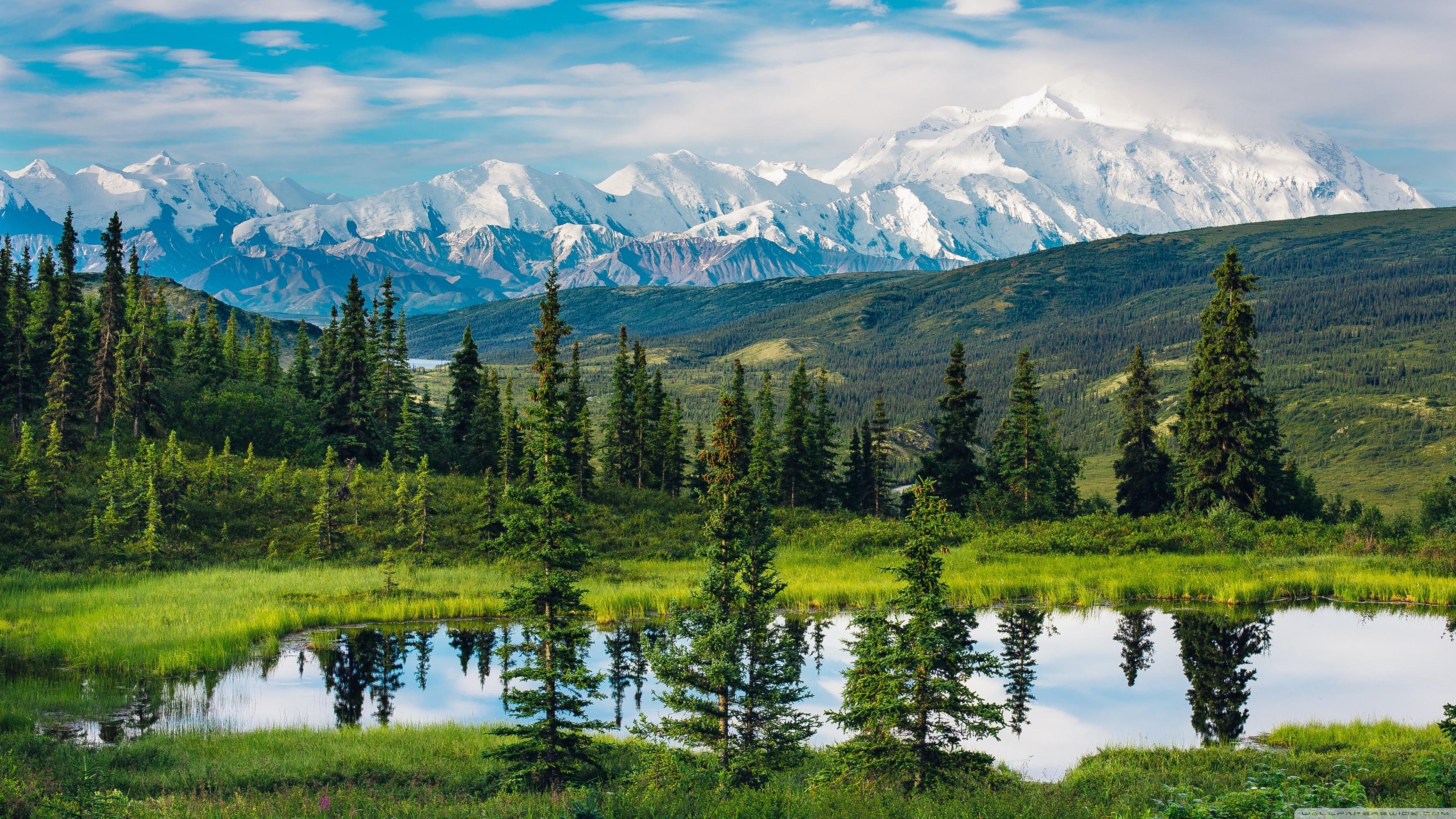 3560x2000 Alaska Range, Beautiful Mountain Landscape ❤ 4K HD Desktop, Desktop