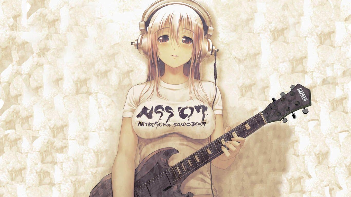 1370x770 Girls with Guitars, Desktop