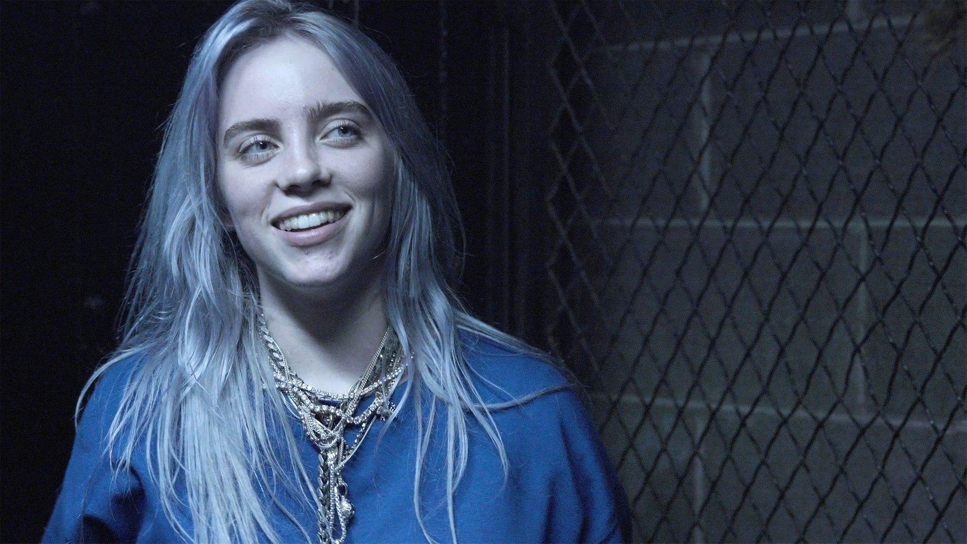 1920x1080 Billie Eilish Black Wallpaper, Desktop