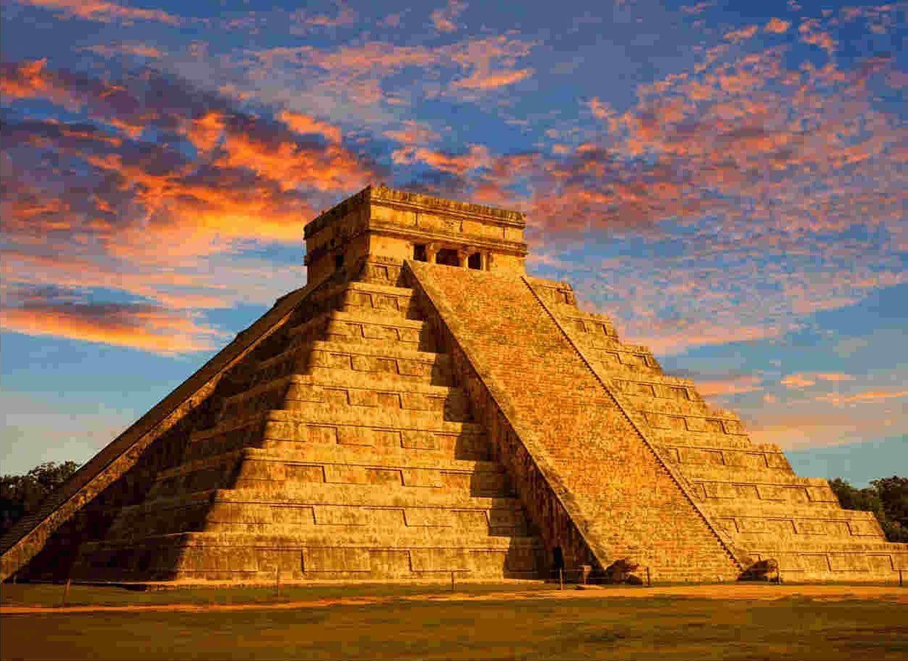 1280x940 Sunset View Of Wonder Chichen Itza In Mexico wallpaper. Famous HD, Desktop