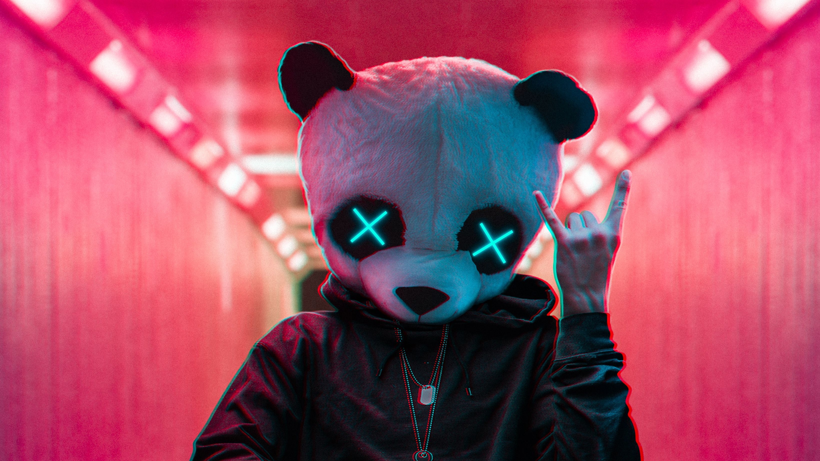 3280x1850 Rockstar Panda 4k, HD Photography, 4k Wallpaper, Image, Desktop