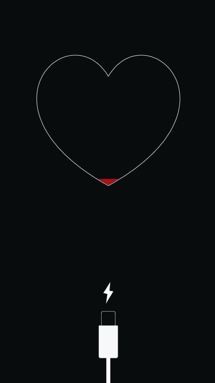 750x1340 live#sadness#charge#wallpaper#black#heart. Best iphone, Phone