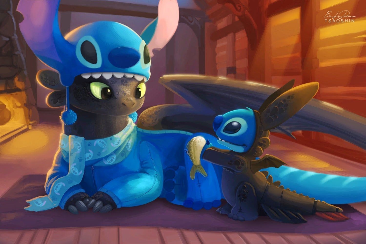 1500x1000 Toothless and Stitch Wallpaper Free Toothless and Stitch, Desktop