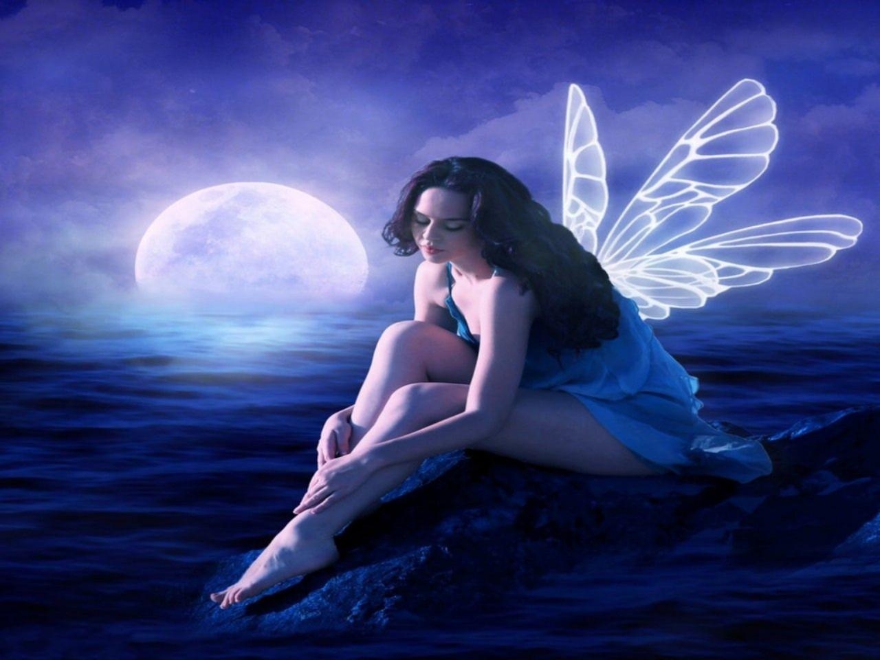 1280x960 Blue Moon Fairy Wallpaper and Background Imagex960, Desktop