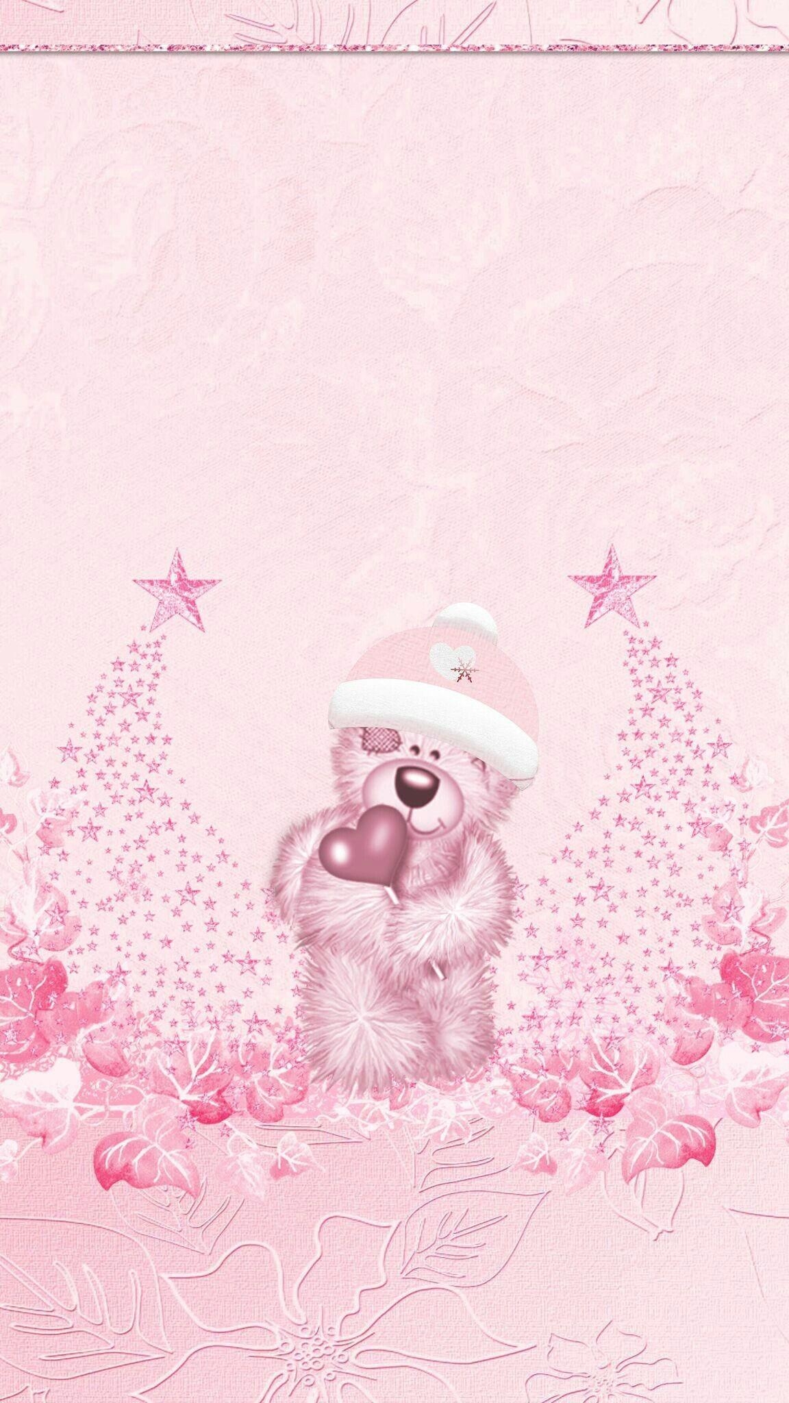 1160x2050 Pink Christmas Wallpaper, Phone