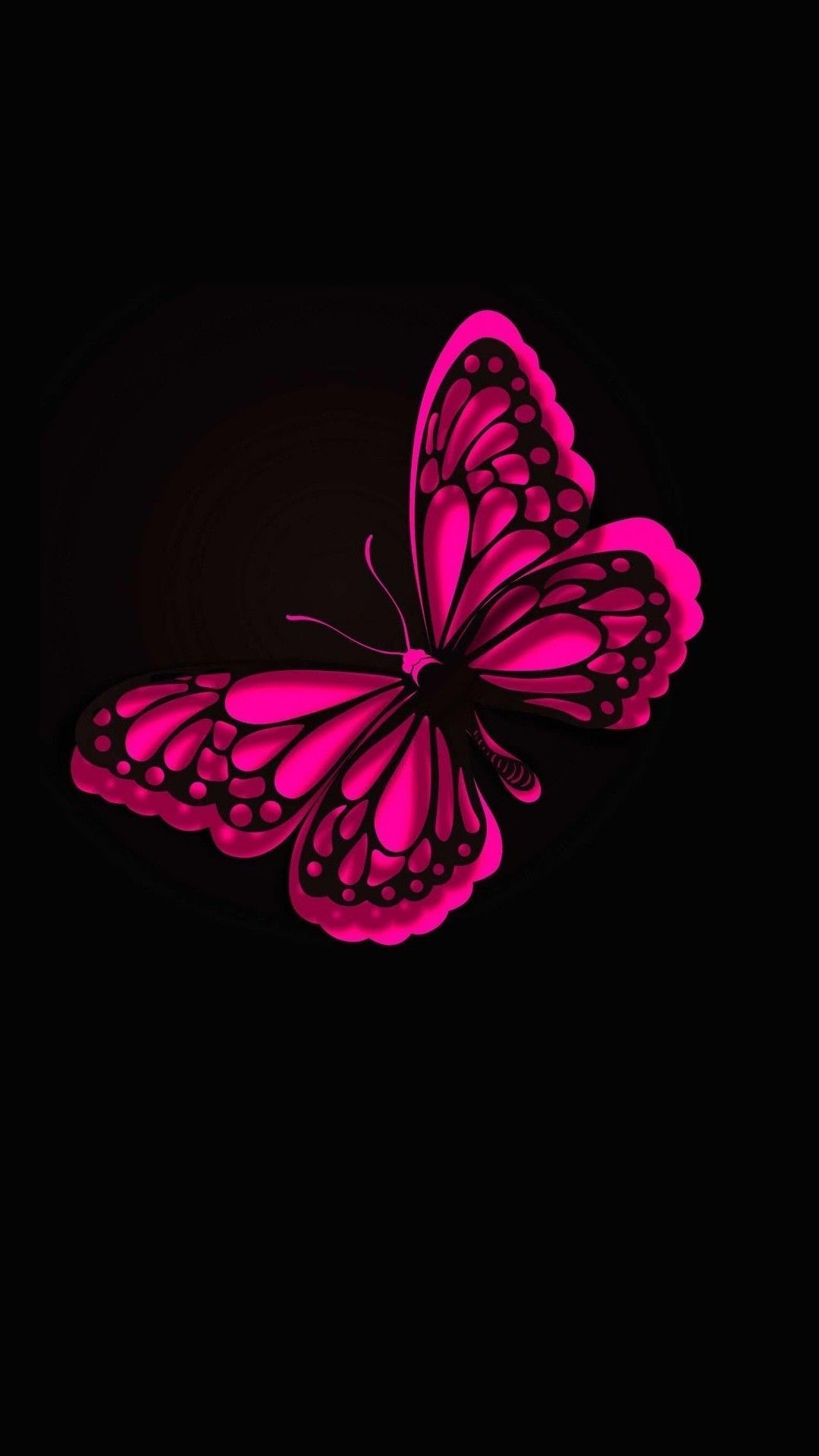 1080x1920 Neon Pink Butterfly Wallpaper.wallpaperaccess.com, Phone