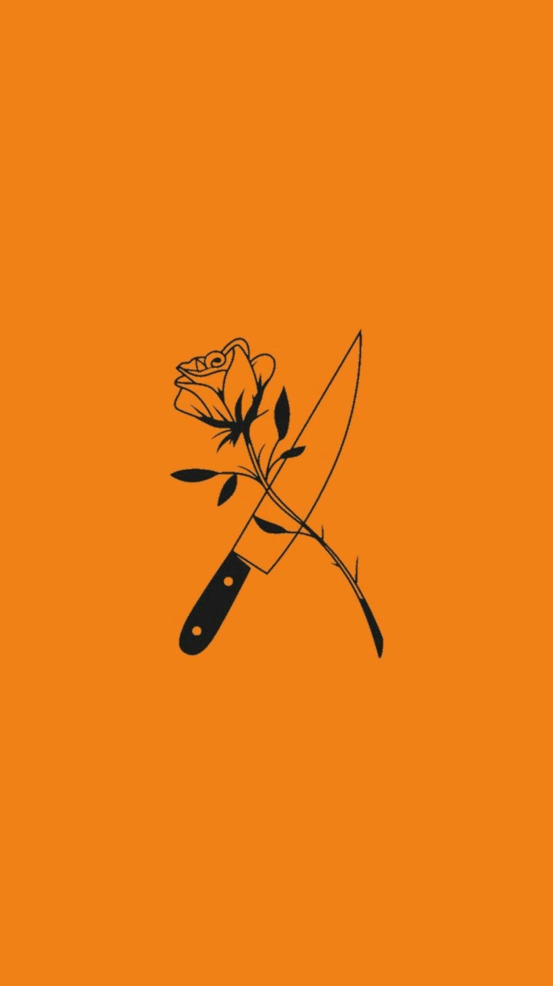 1080x1920 Orange aesthetics. Orange, Phone