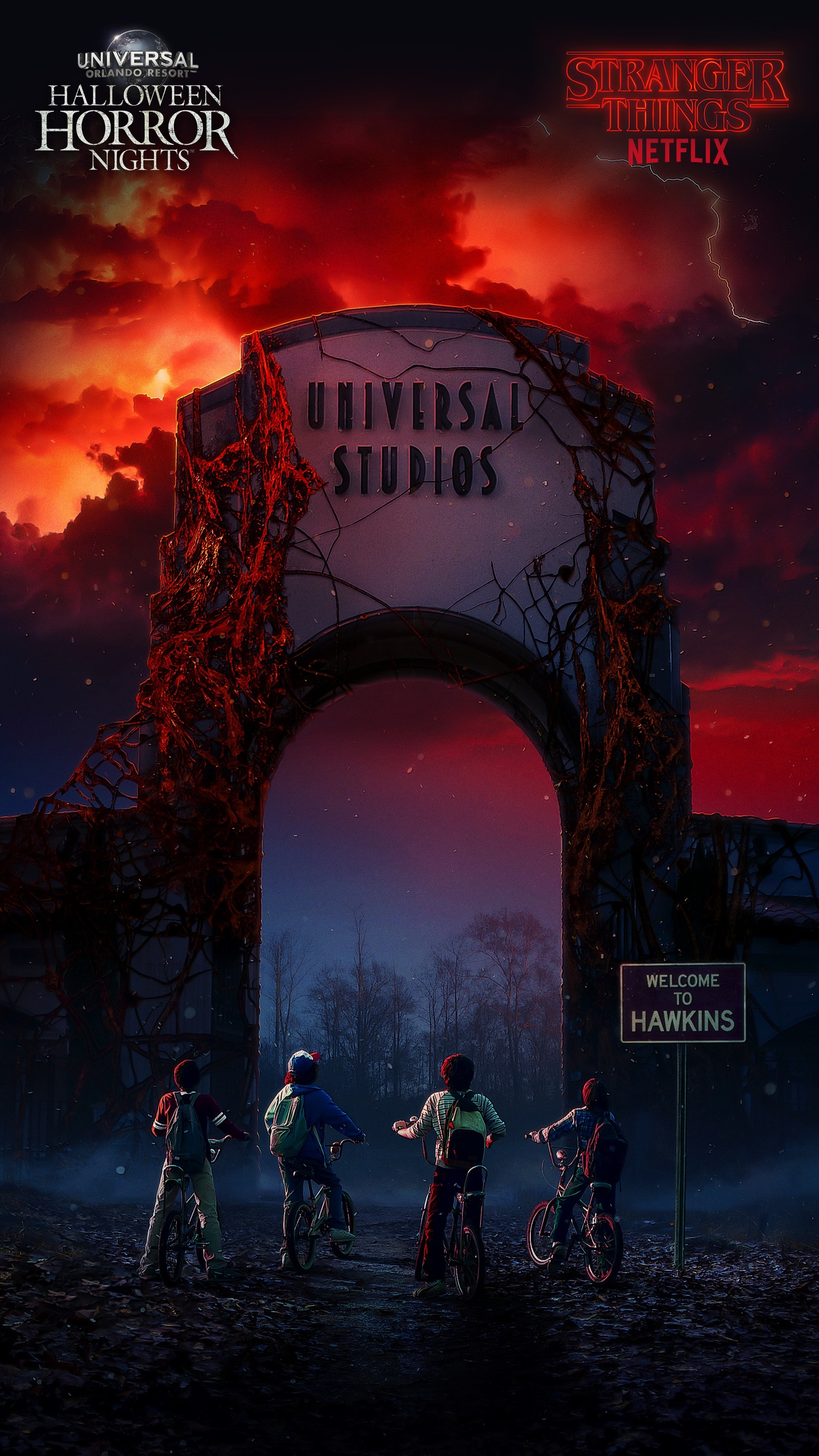 1850x3290 Universal Orlando Close Up. Download Stranger Things Themed, Phone