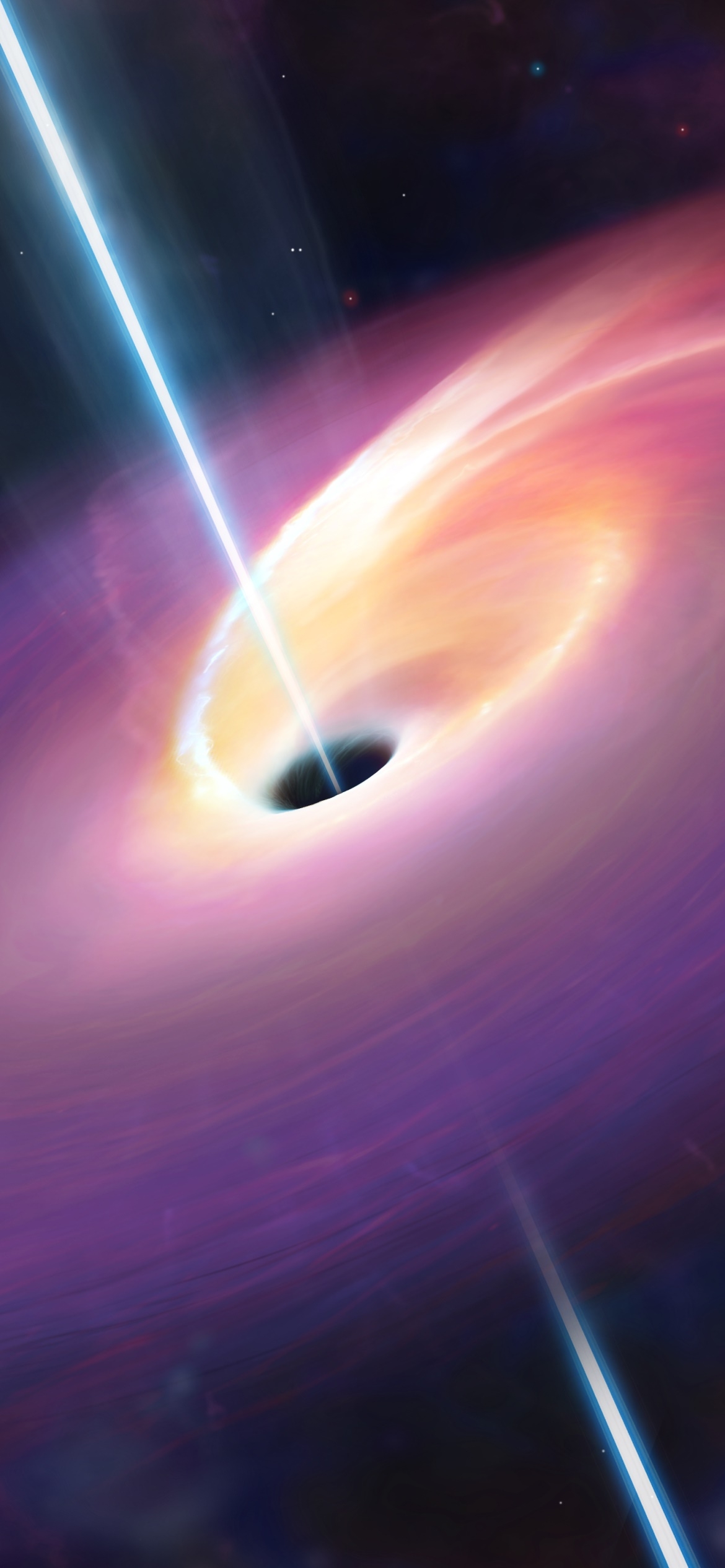 1170x2540 Wallpaper / Sci Fi Black Hole Phone Wallpaper, Quasar, Space,  free download, Phone