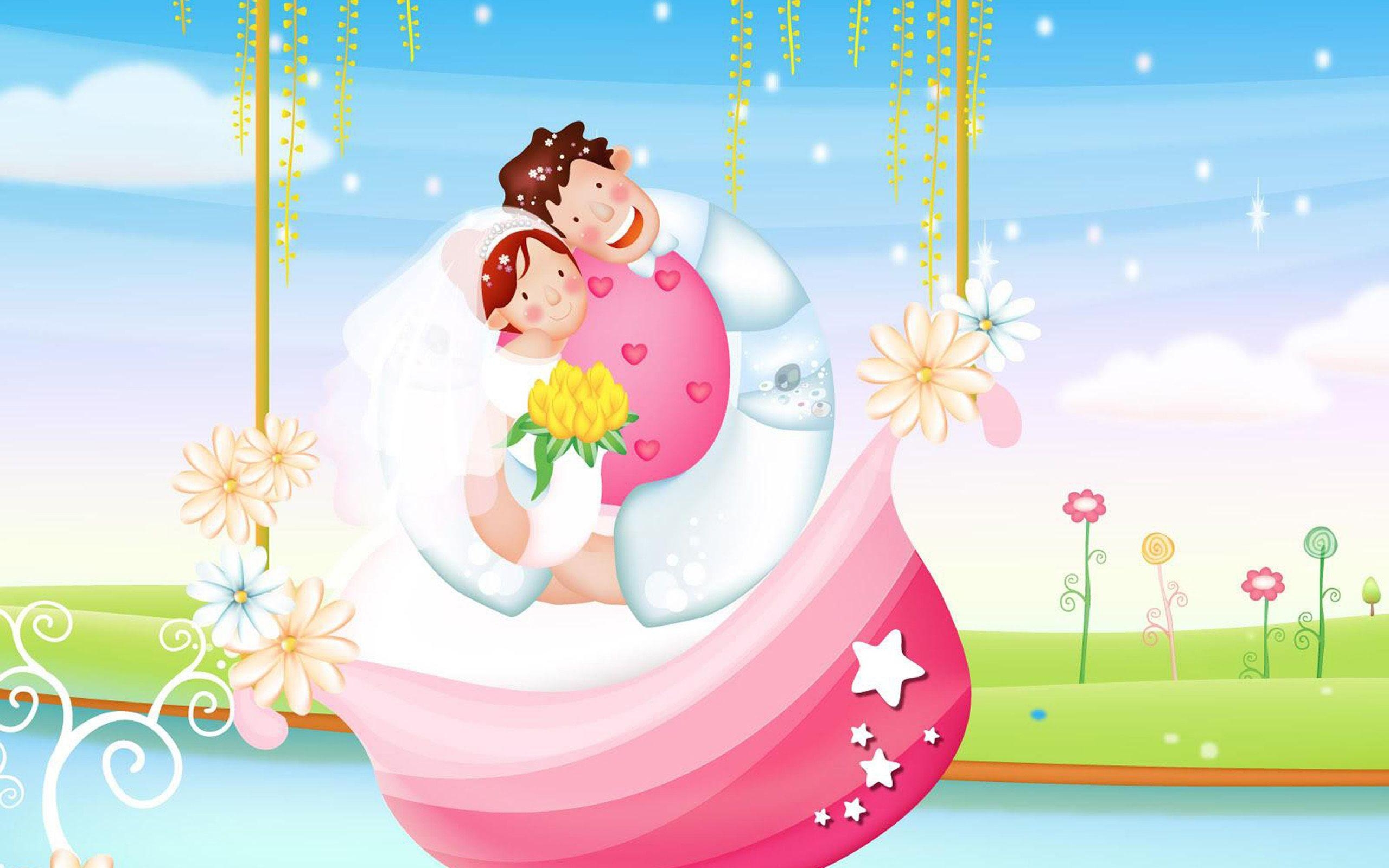 2560x1600 Free Love Cartoon Couple Wallpaper, Download Free Clip Art, Desktop