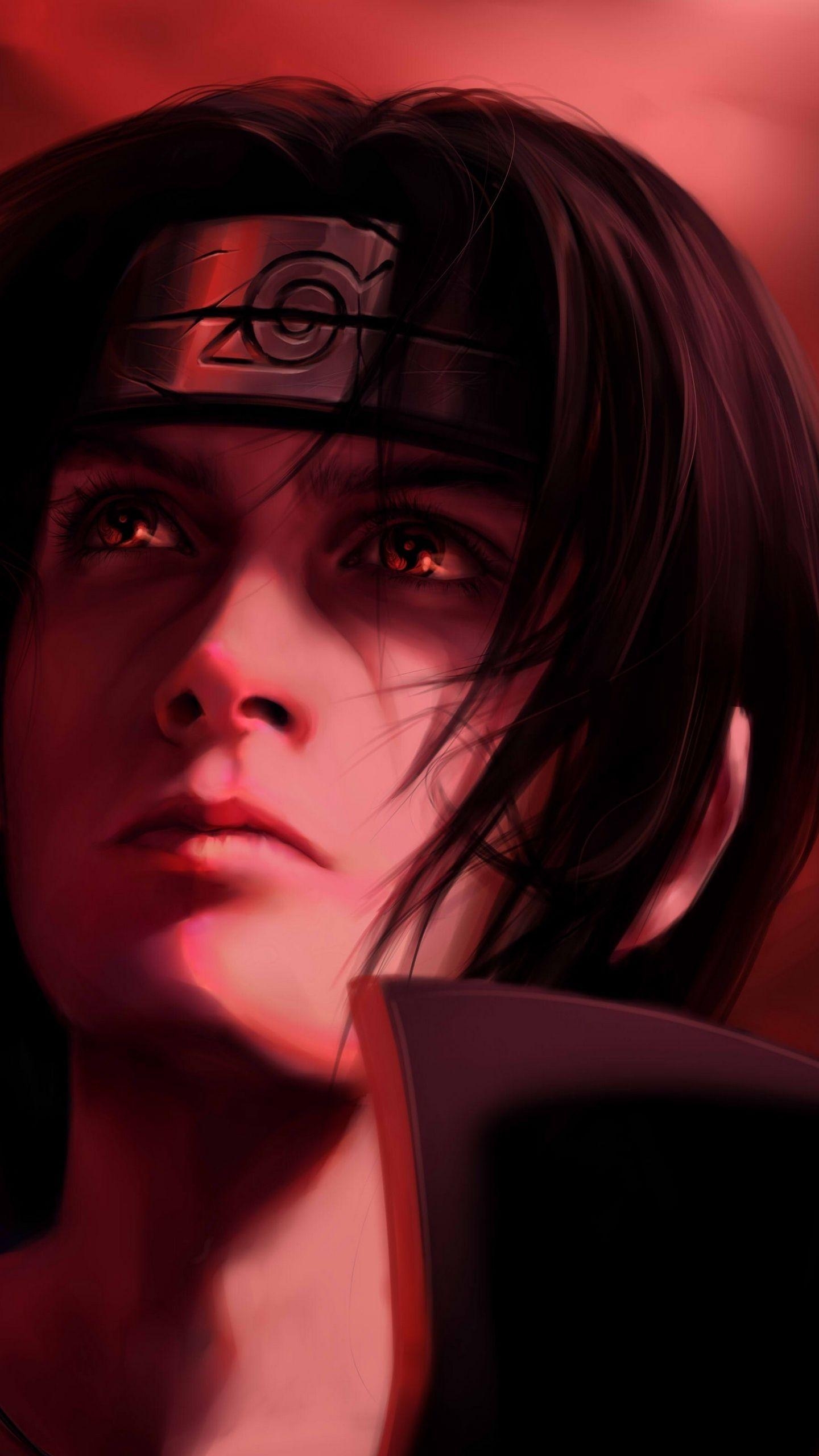 1440x2560 Download wallpaper  olggah, naruto, itachi uchiha, Phone