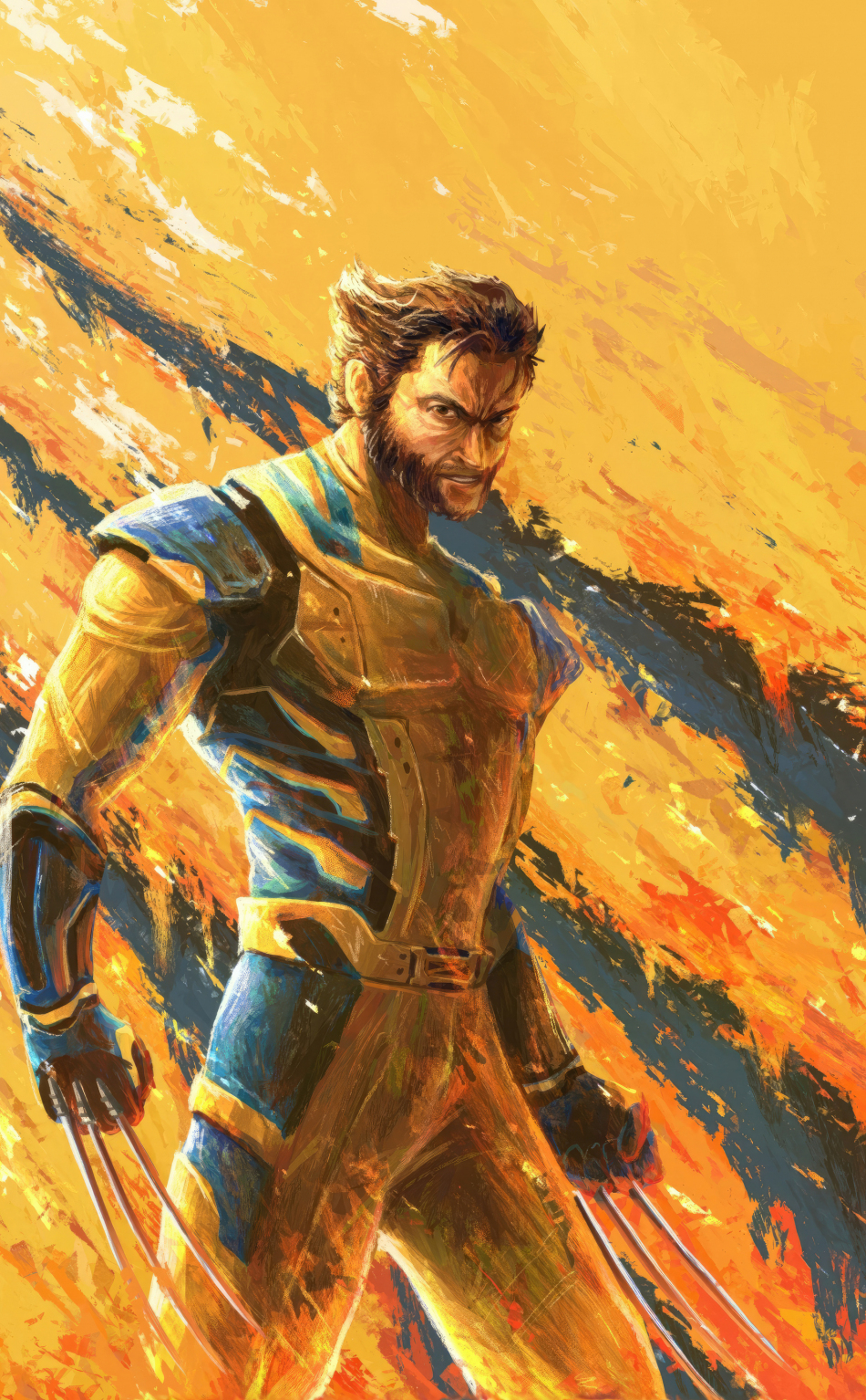 950x1540 Download wallpaper  wolverine, Phone