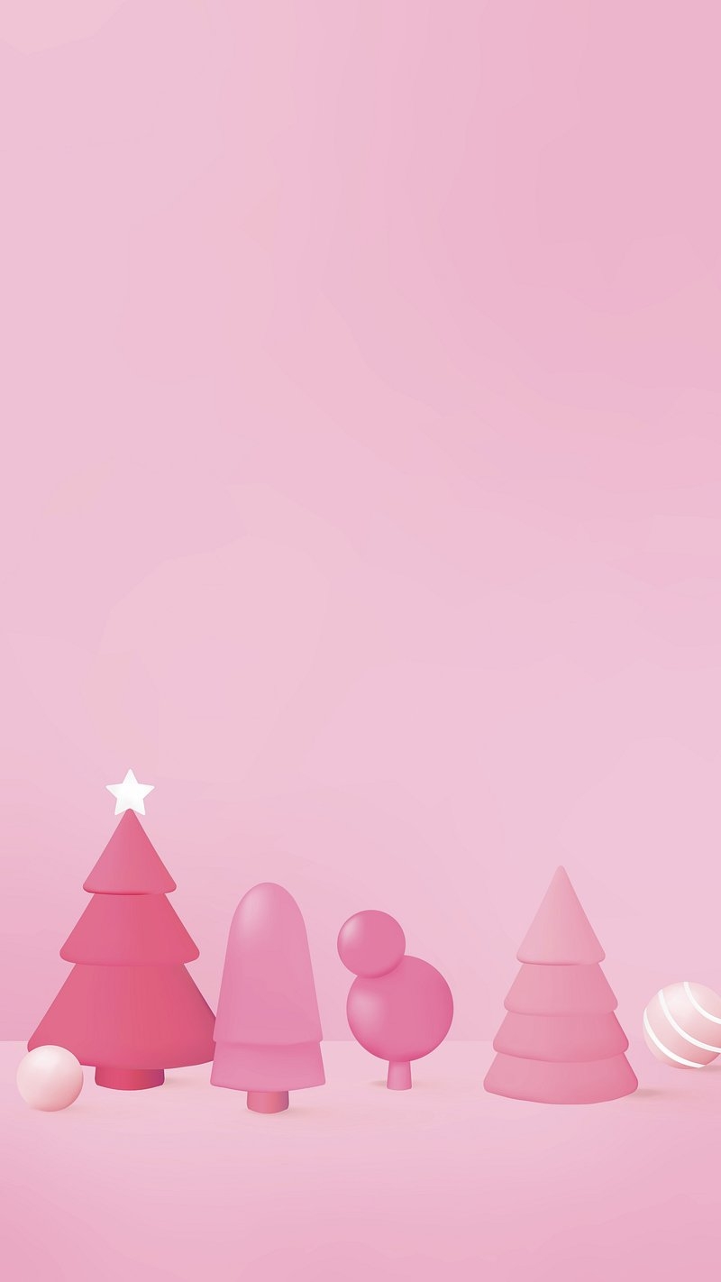 800x1430 Pink Christmas iPhone wallpaper, cute, Phone