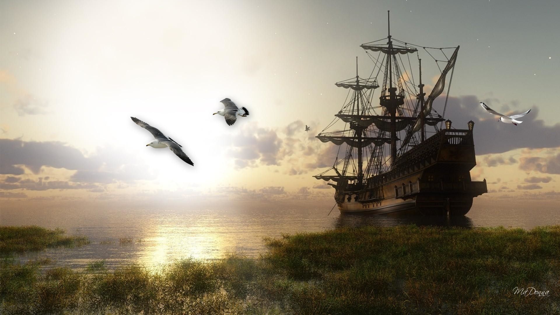 1920x1080 Tall Ship Wallpaper Friendship Pirate Download Wall Paper Design, Desktop