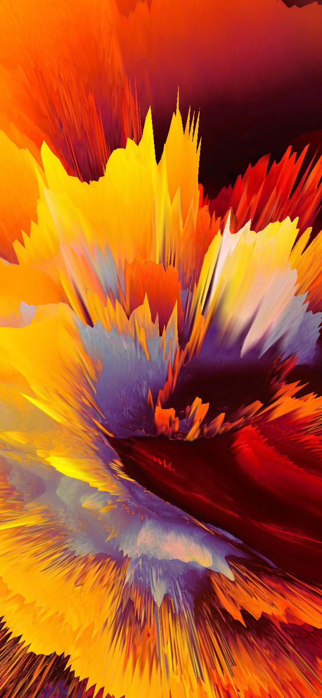 1130x2440 Damage Colors Abstract iPhone XS, iPhone iPhone X HD, Phone