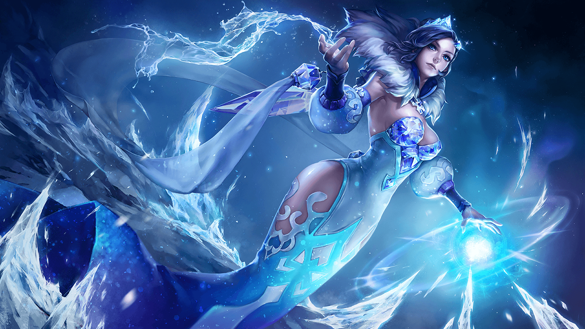 1920x1080 Ice Queen from King of Glory, Desktop