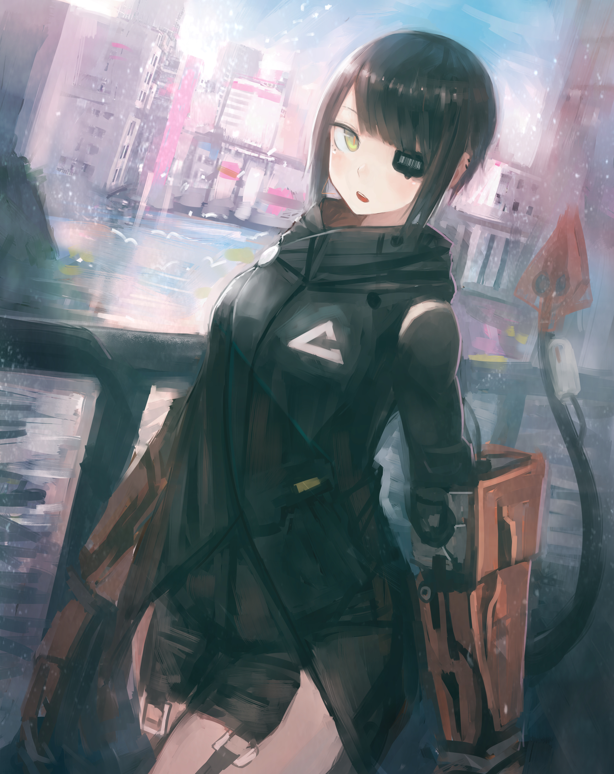 2100x2650 #mecha girls, #short hair, #anime girls, #anime, wallpaper, Phone