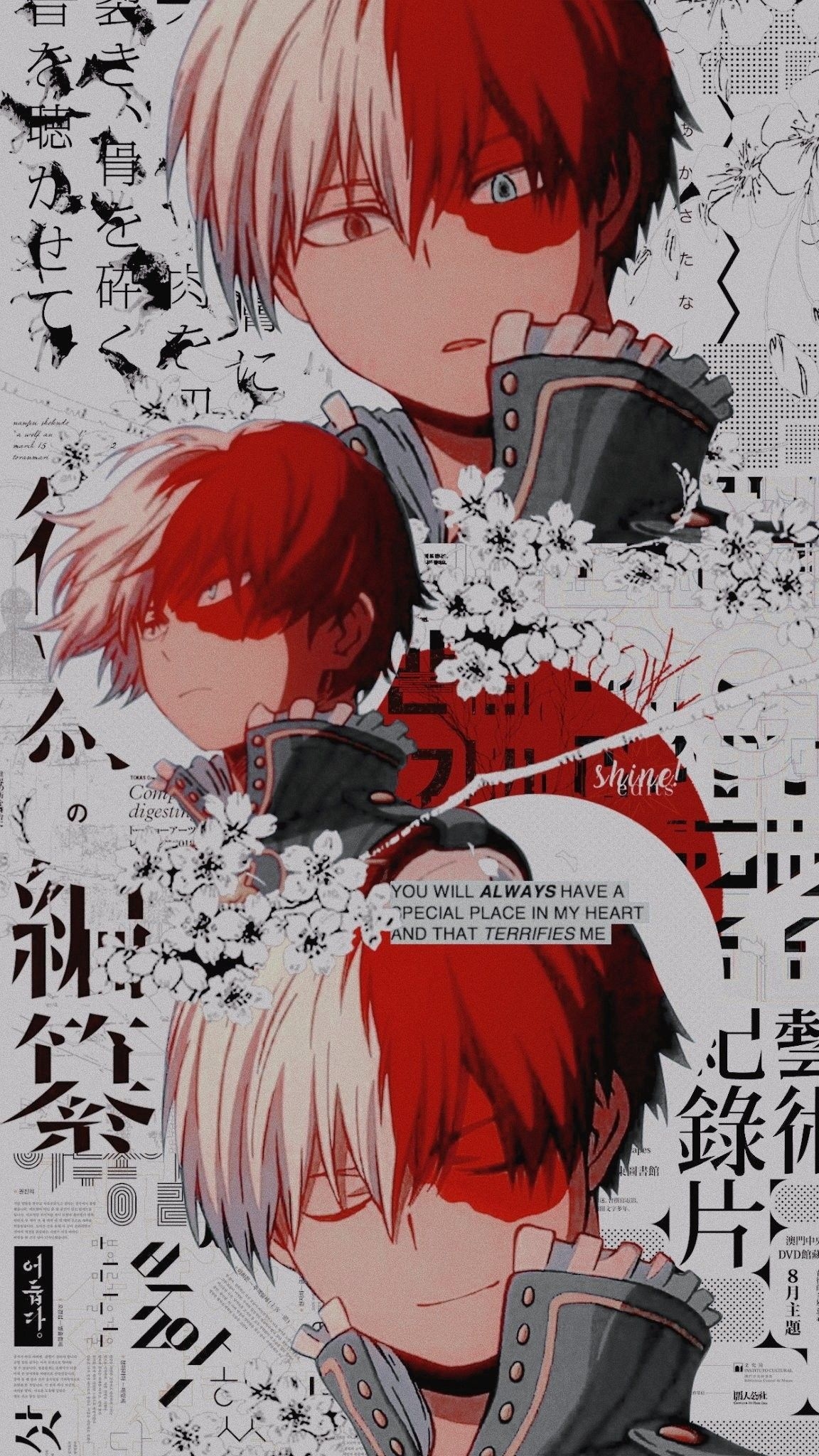 1160x2050 Todoroki Lockscreen // BNHA // on Twitter. Cute anime wallpaper, Aesthetic anime, Anime, Phone