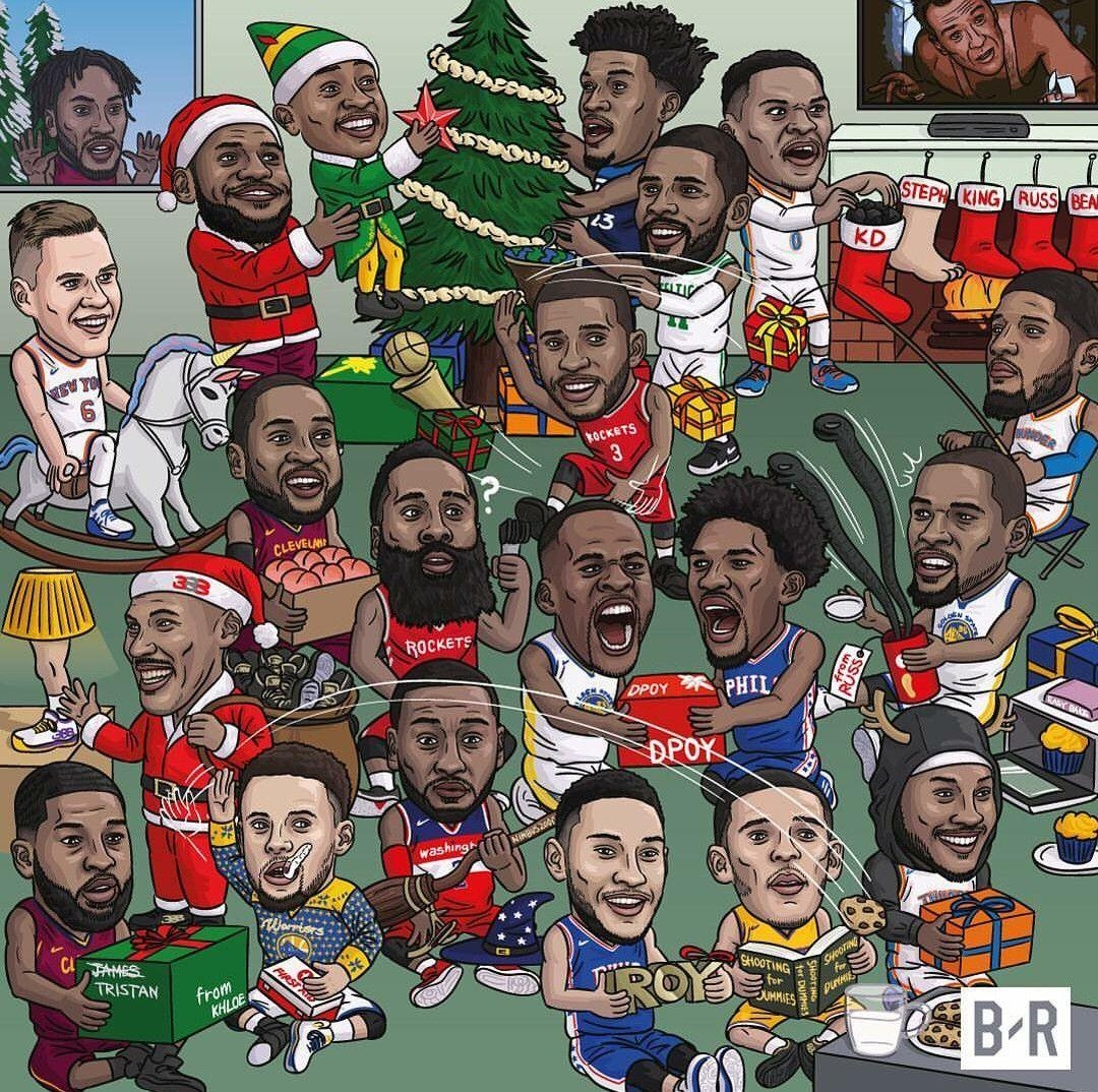 1080x1080 NBA players Christmas edit. Basketball memes, Funny nba, Desktop