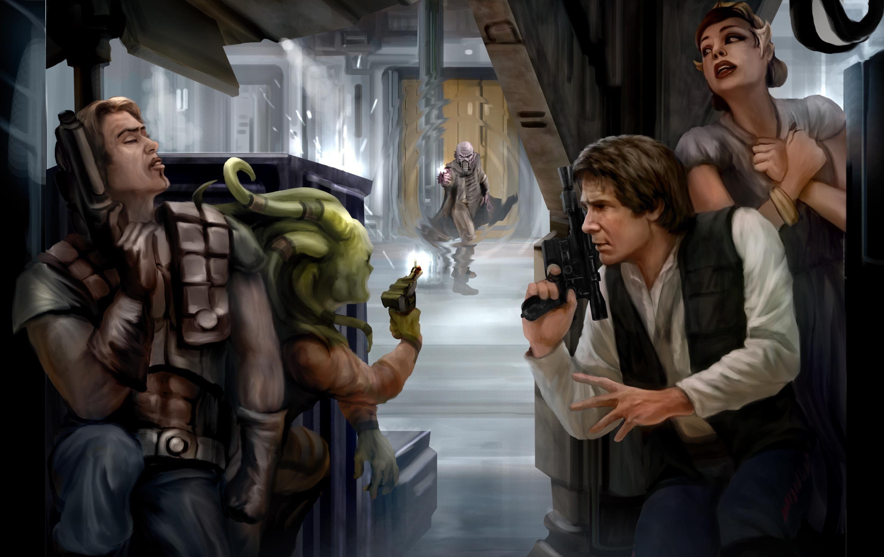 2970x1880 Star Wars, movies, futuristic, Han Solo, digital art, Harrison, Desktop