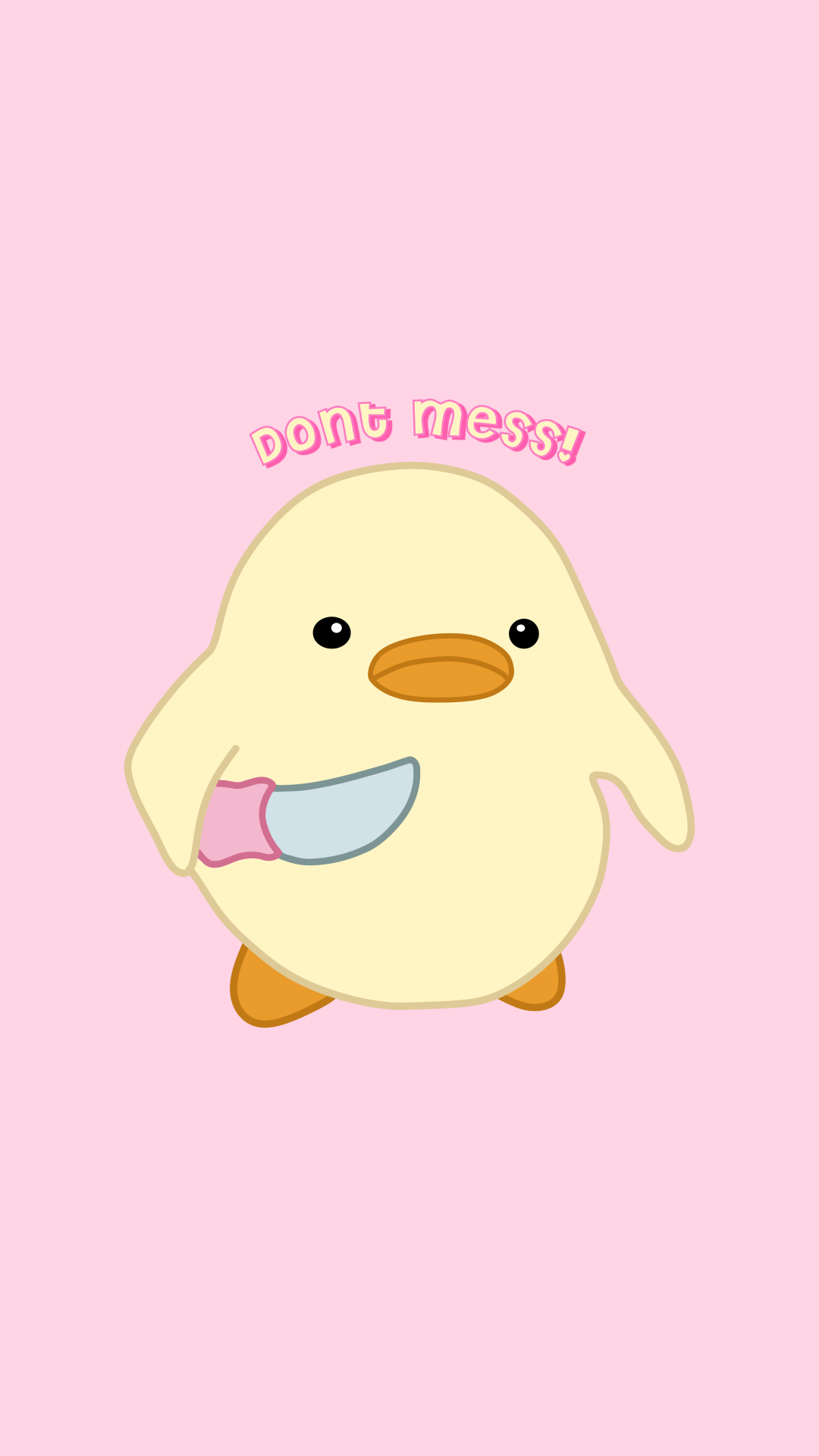 1080x1920 Duck with Knife Mess! Wallpaper. iPhone wallpaper kawaii, Wallpaper iphone cute, Funny phone wallpaper, Phone