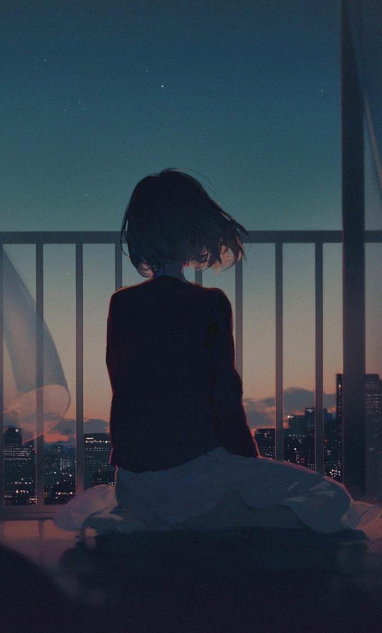 1280x2120 Alone Girl Artwork In  Resolution이미지 포함, Phone