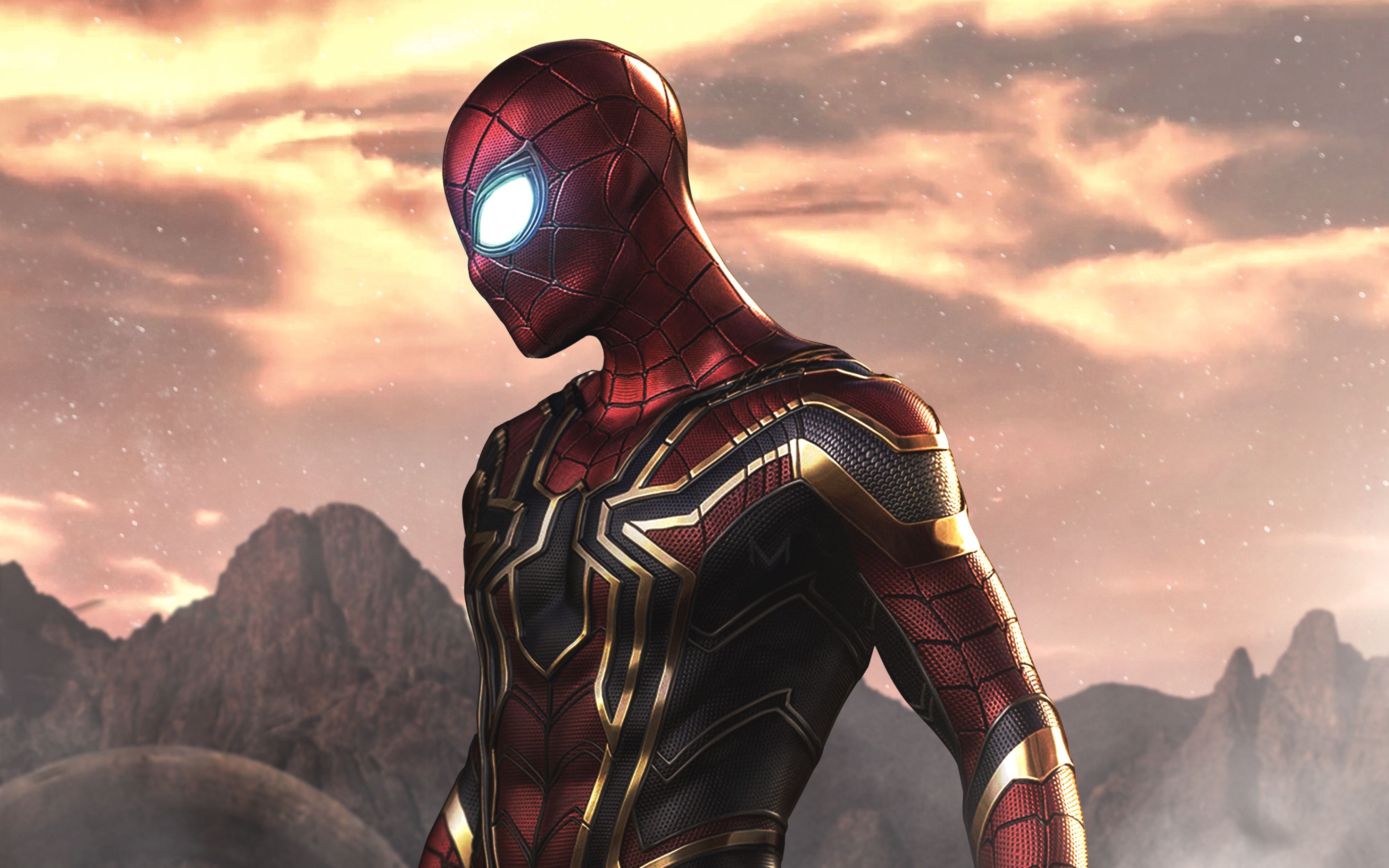 4000x2500 Spider Man As Iron Spider 4k Wallpaper Far From Home, Desktop