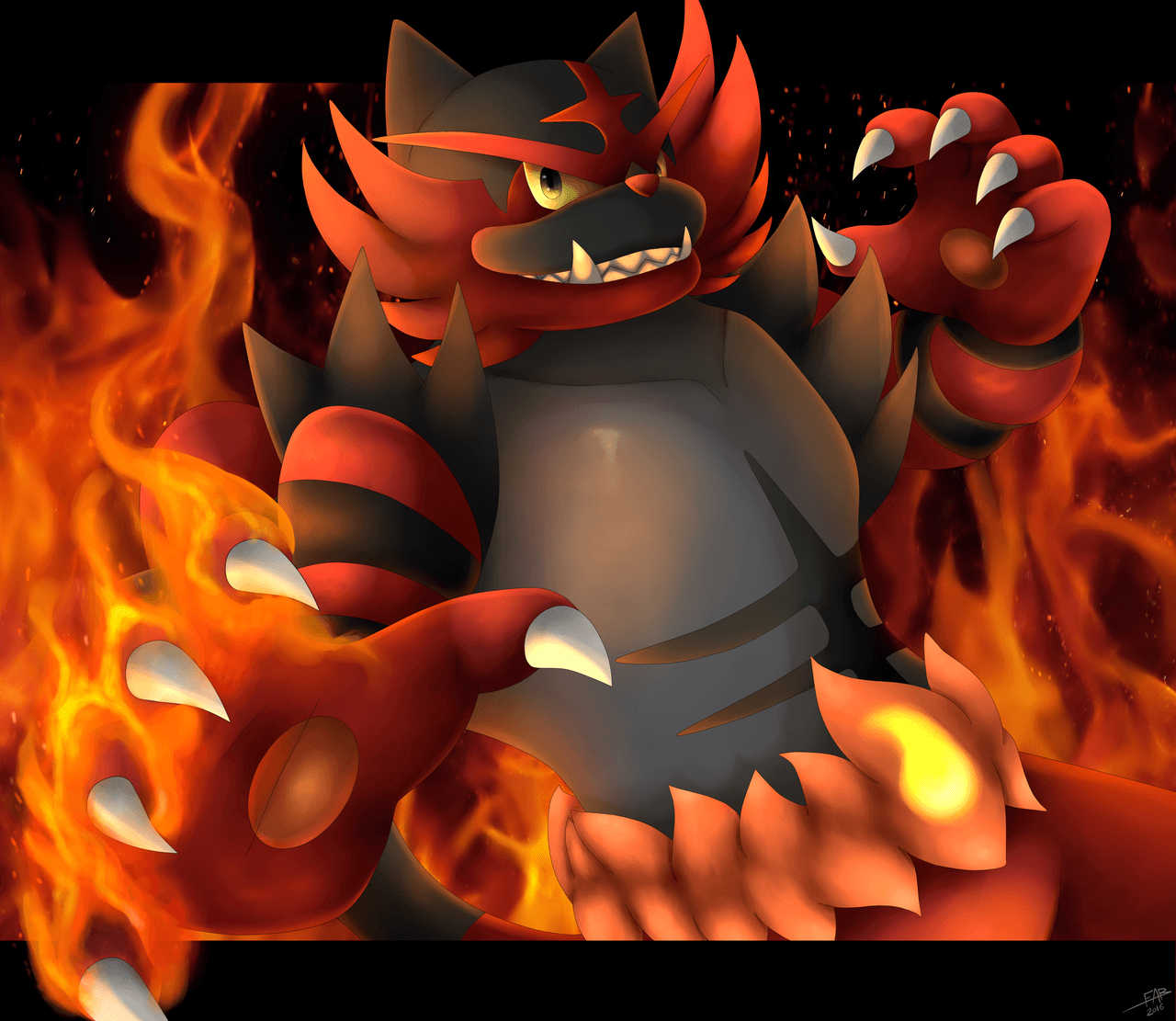 1280x1120 Incineroar.png. Future Card Buddyfight, Desktop