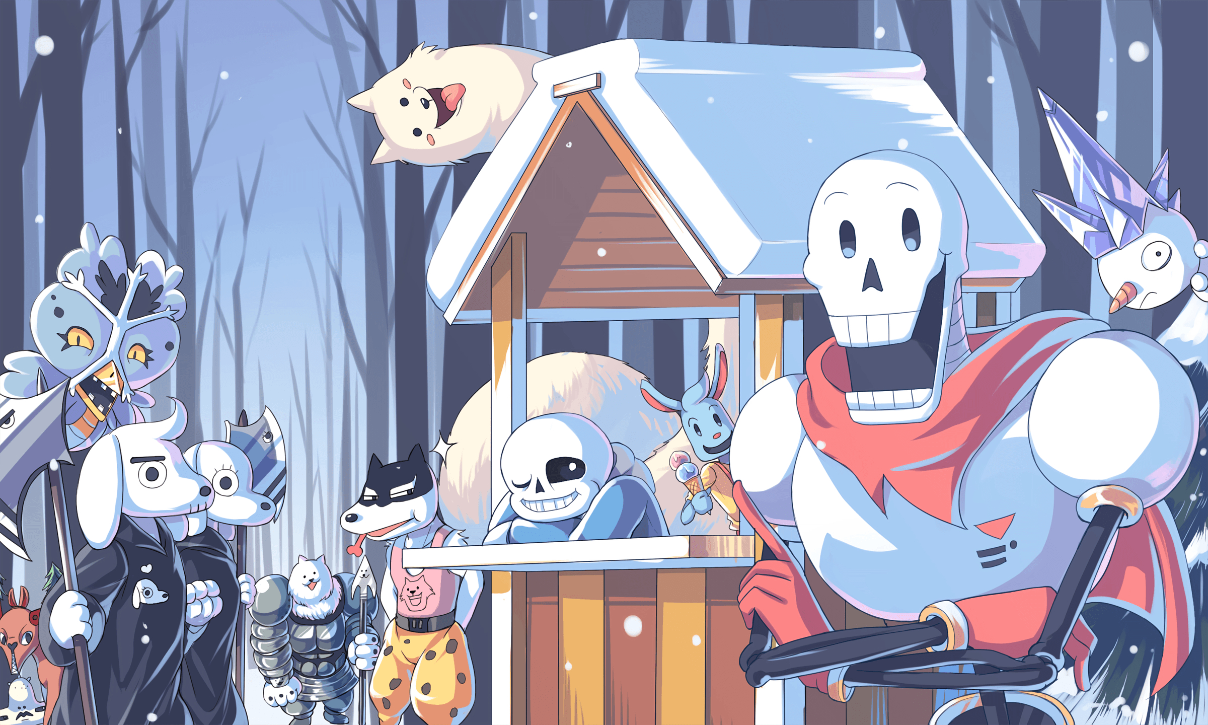 2400x1440 Papyrus (Undertale) HD Wallpaper and Background Image, Desktop