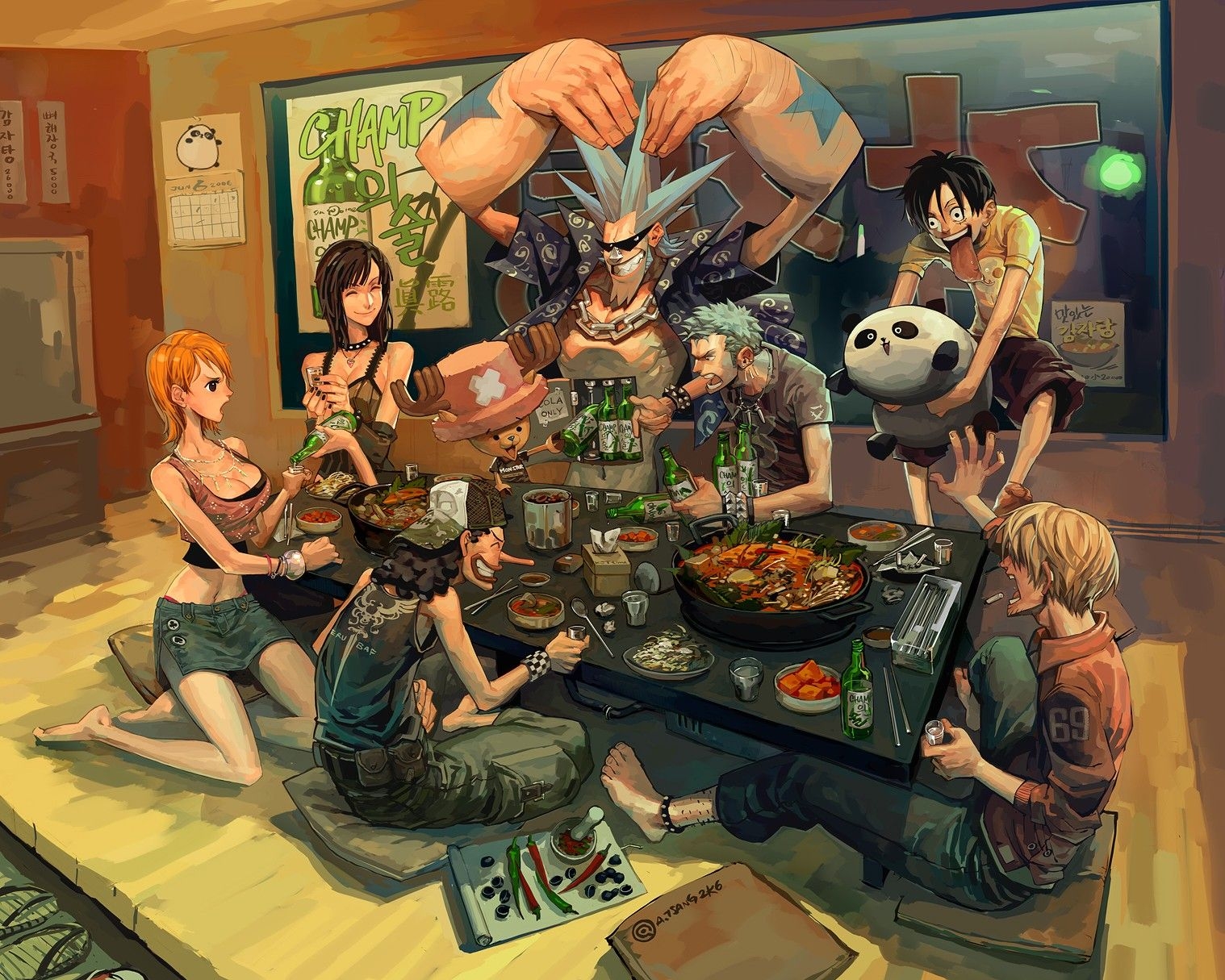 1520x1220 #Sanji, #Monkey D. Luffy, #One Piece, #Nami, #Roronoa Zoro, wallpaper, Desktop