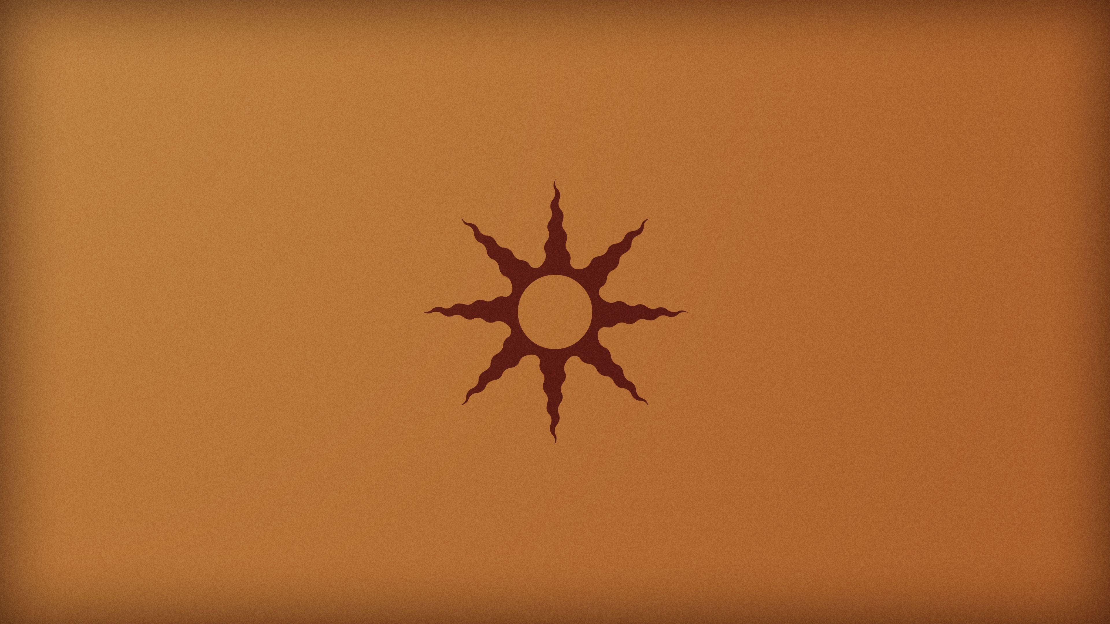 3840x2160 Minimalistic sun wallpaper, Desktop