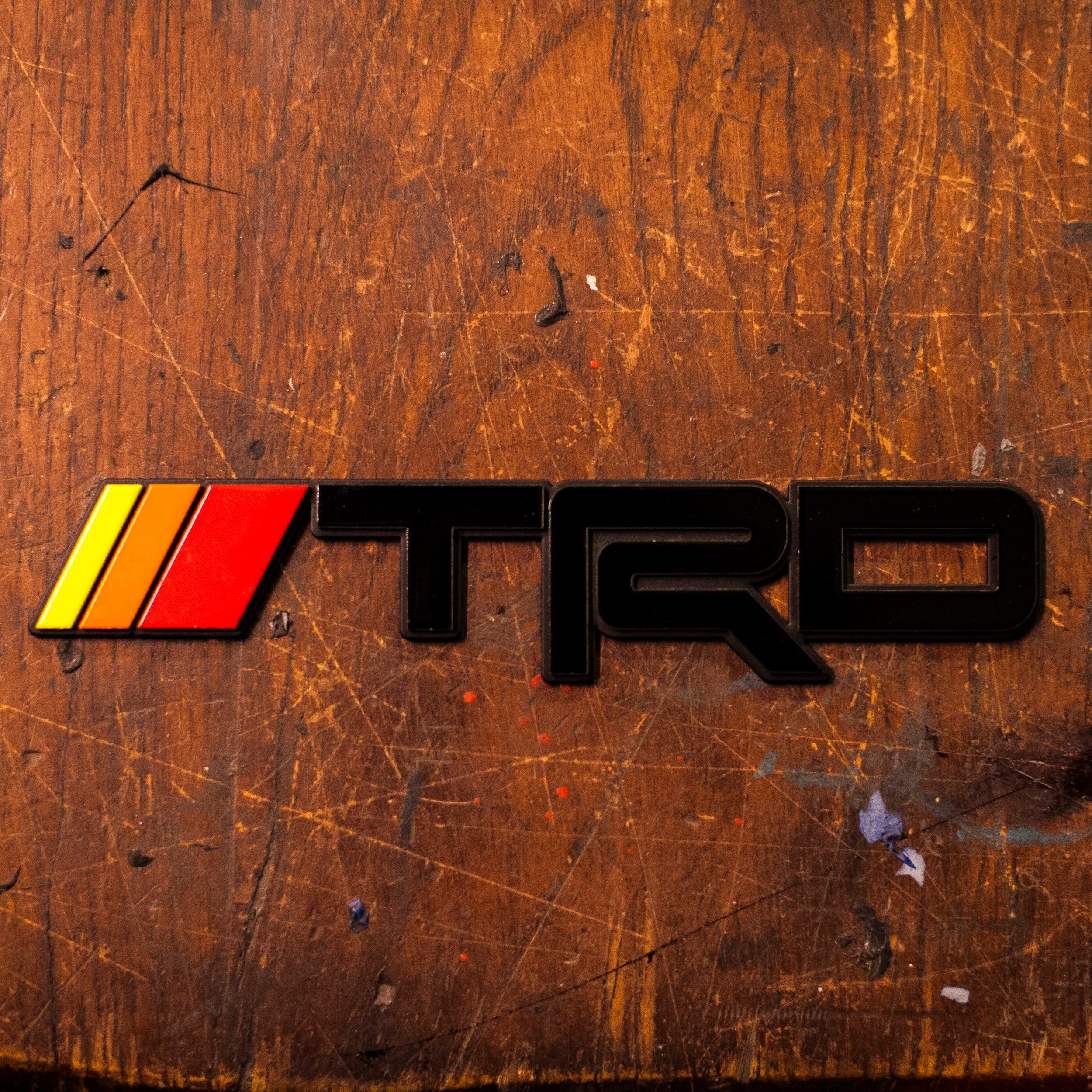 2500x2500 TRD Toyota 4Runner Vintage Badge Steel, Phone