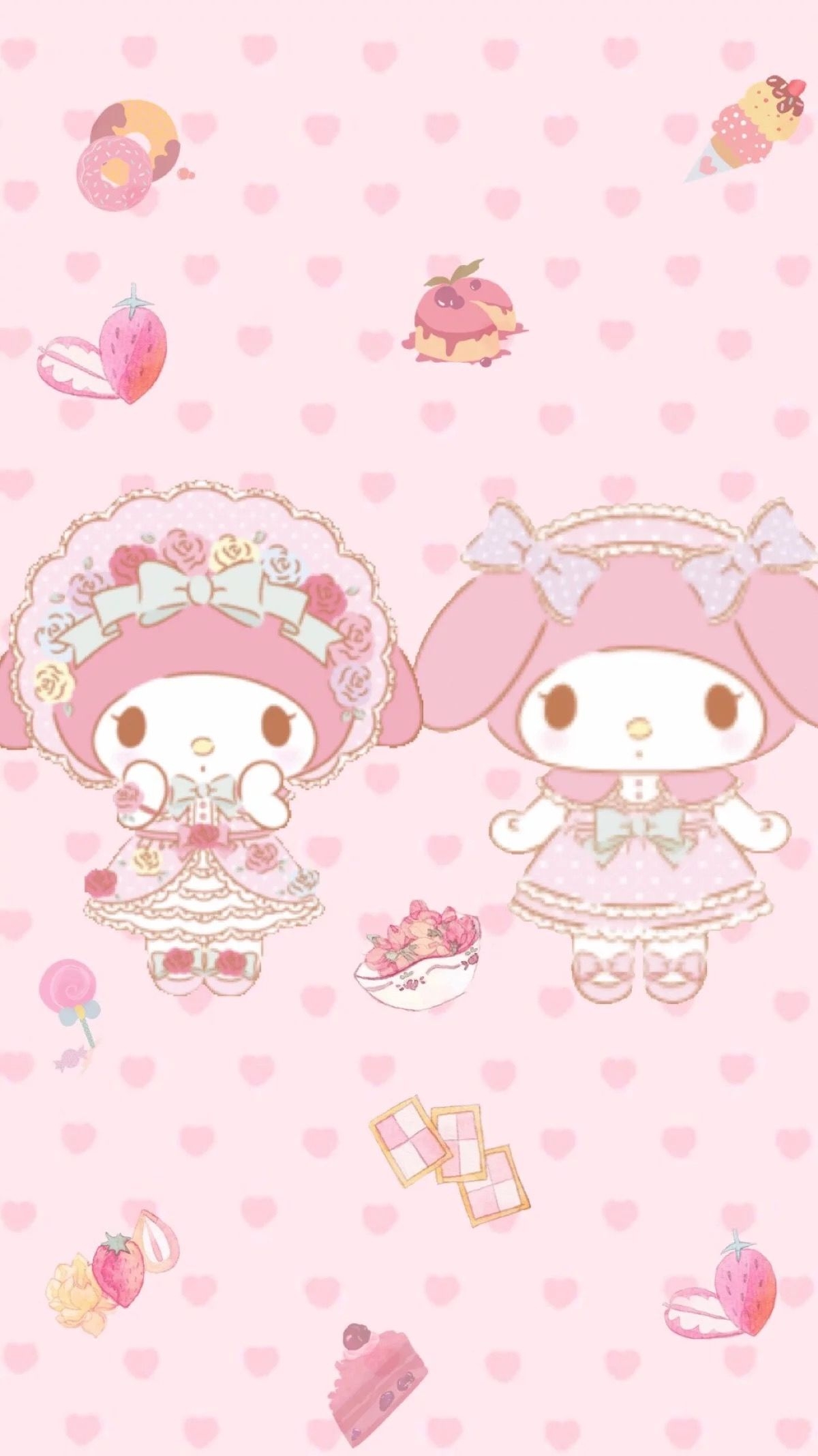 1200x2140 My melody kawaii pink wallpaper. マイメロディ, キティ, キティちゃん, Phone