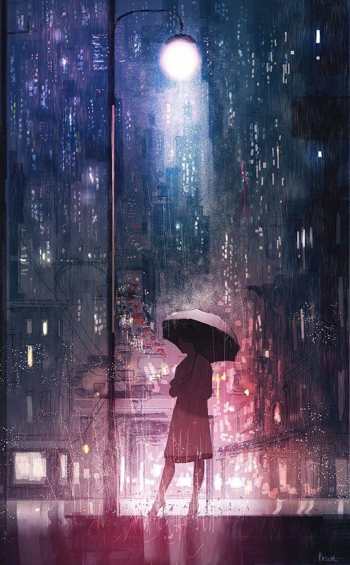 710x1140 Download <== Anime Rain Wallpaper HD Anime Wallpaper, Phone