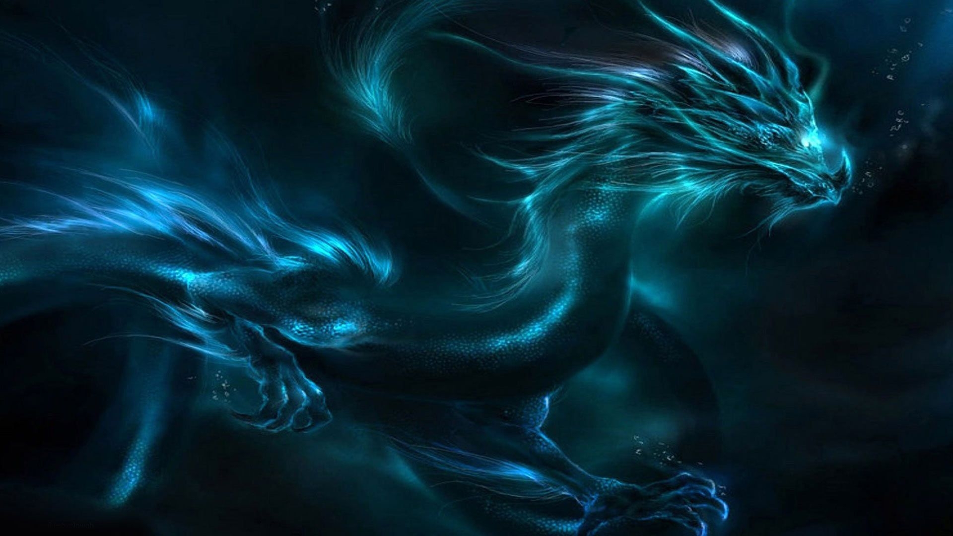 1920x1080 glowing blue dragon wallpaper. Dragon picture, Shadow dragon, Desktop