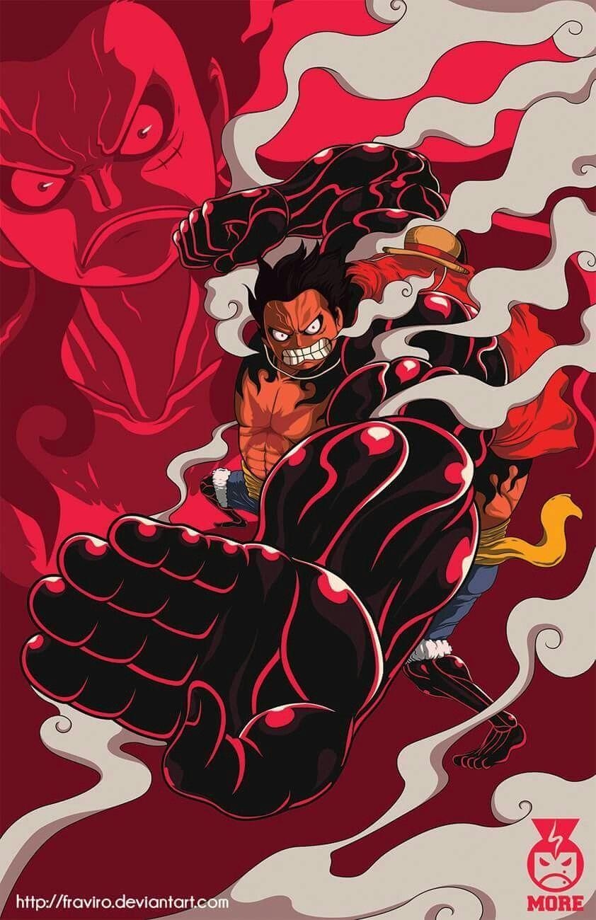 850x1300 Luffy gear 4. One piece luffy, One piece manga, Manga anime one piece, Phone