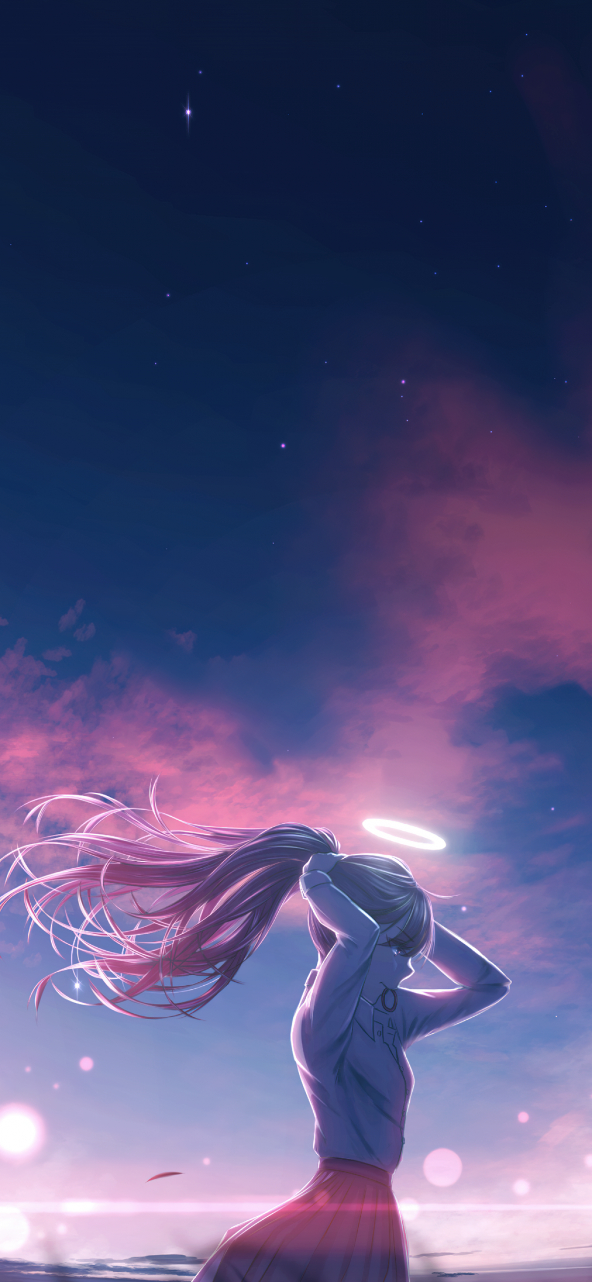 1170x2540 Original Wallpaper 4K, Anime girl, Dream, Phone