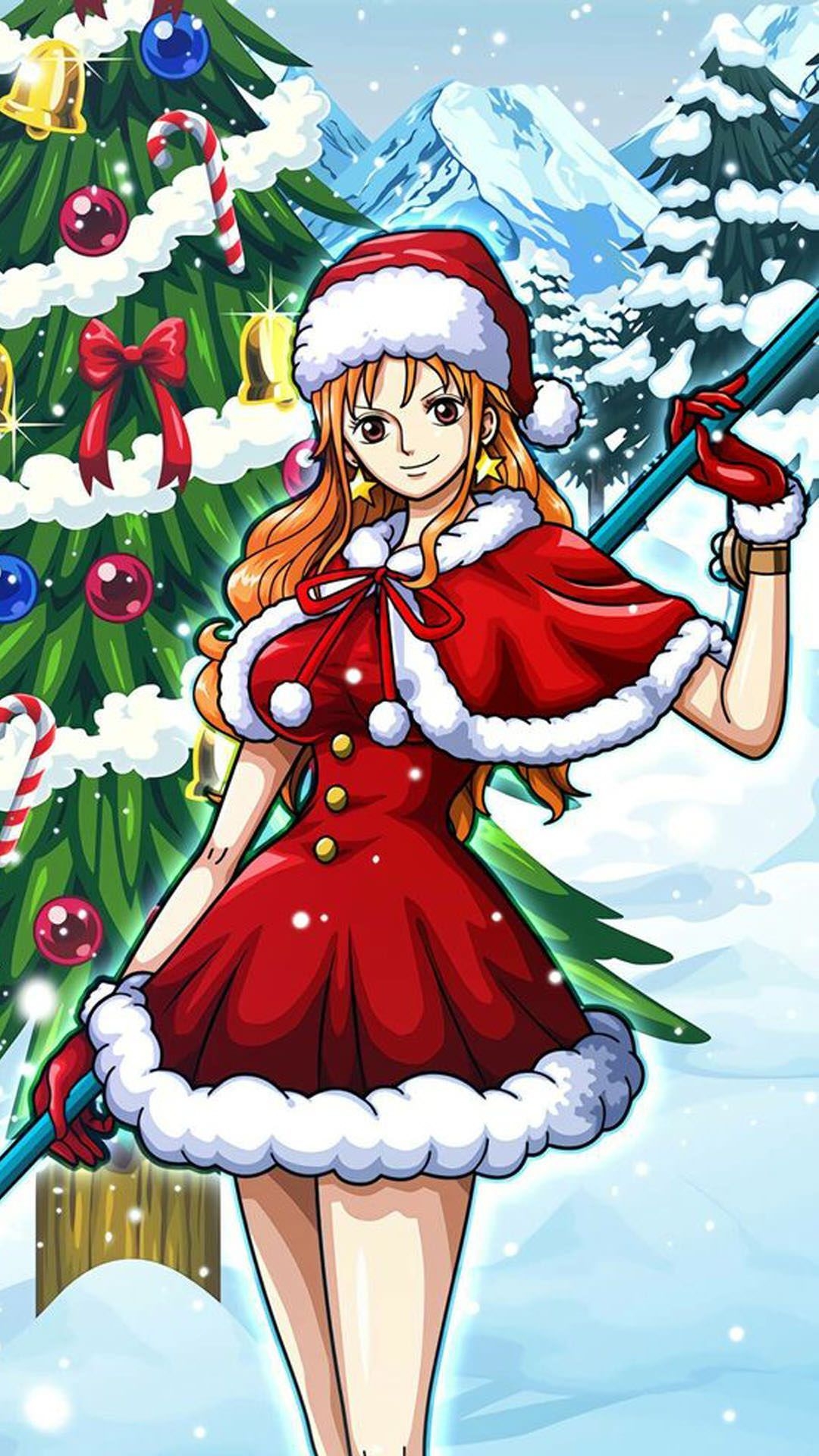 1080x1920 Wallpaper One Piece Christmas, Phone