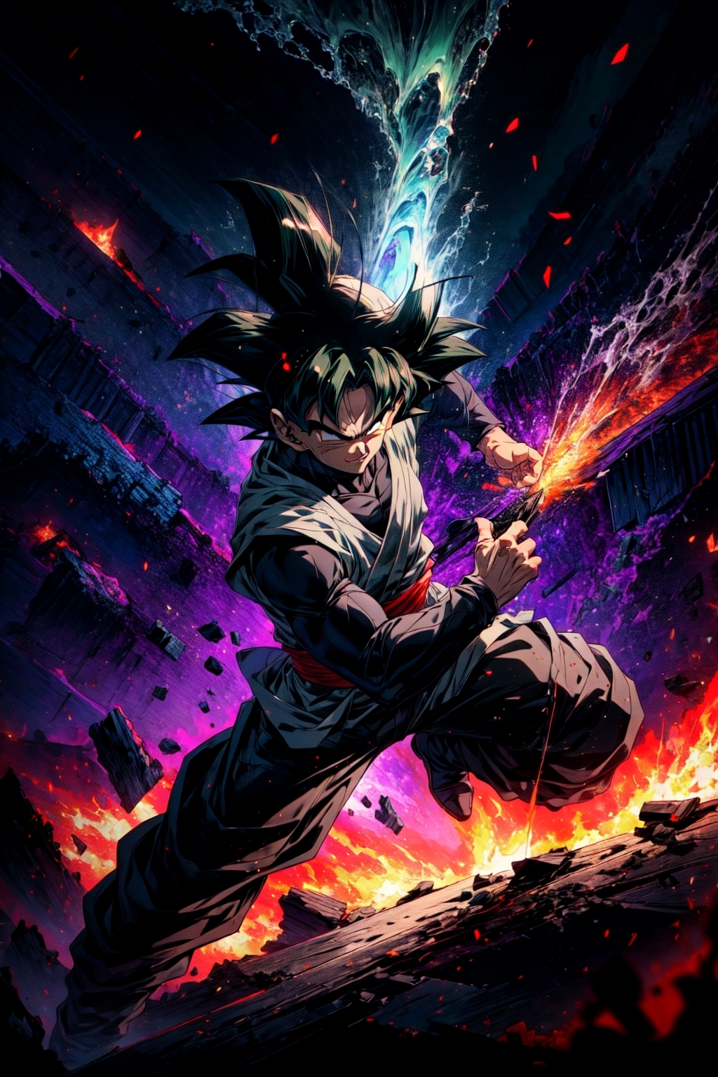 1030x1540 Goku Black Dragon Ball, Phone