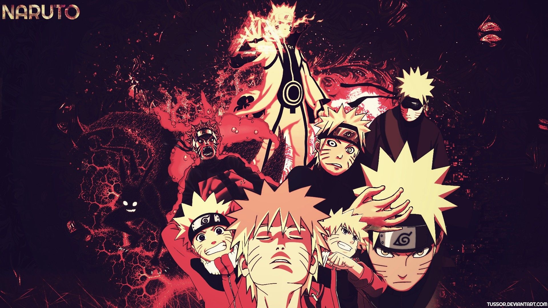 1920x1080 Wallpaper, illustration, anime, Naruto Shippuuden, Uzumaki Naruto, poster, Kyuubi, Jinchuuriki, computer wallpaper, album cover, Desktop