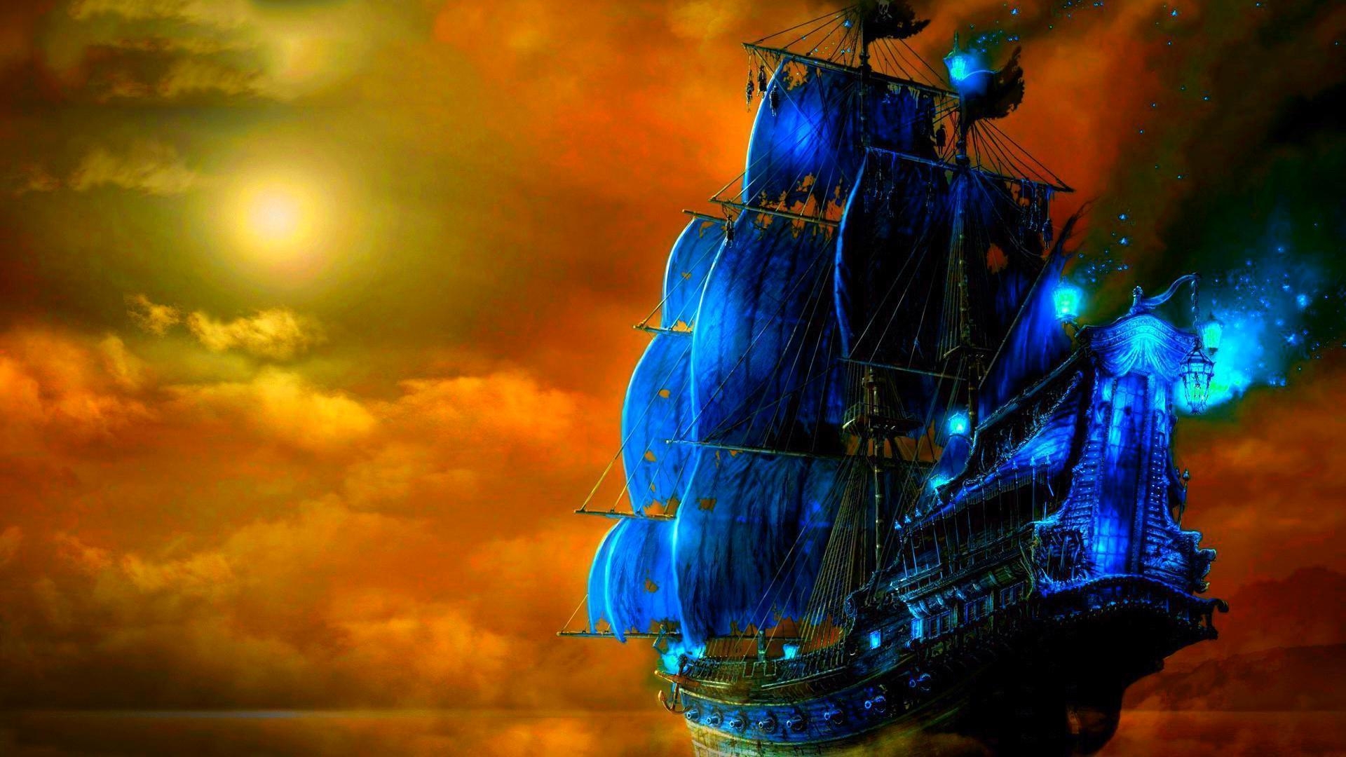 1920x1080 HD The pirate ship Wallpaper Free, Desktop